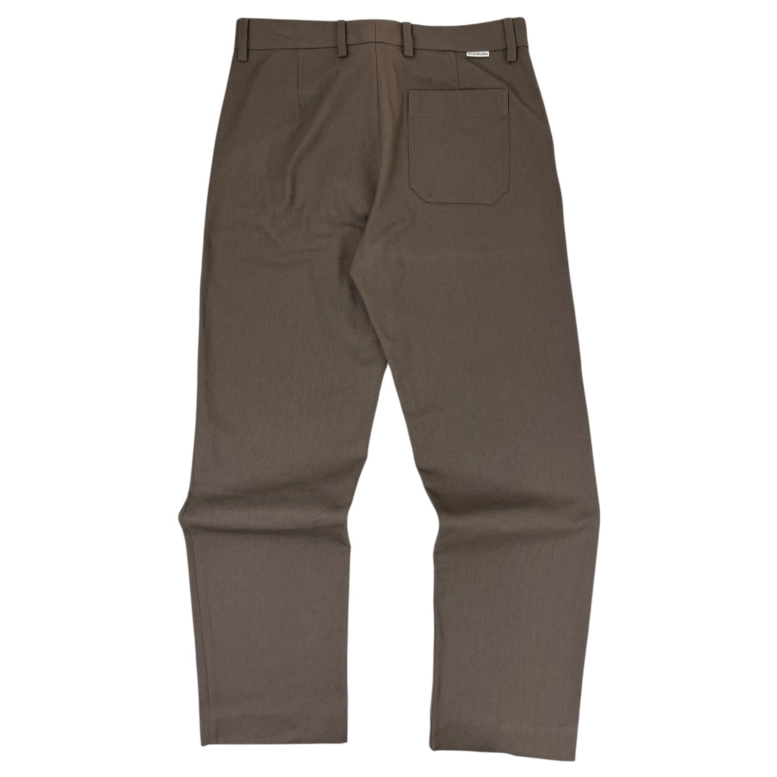Acne Studios Ayonne Straight Leg Trousers Brown