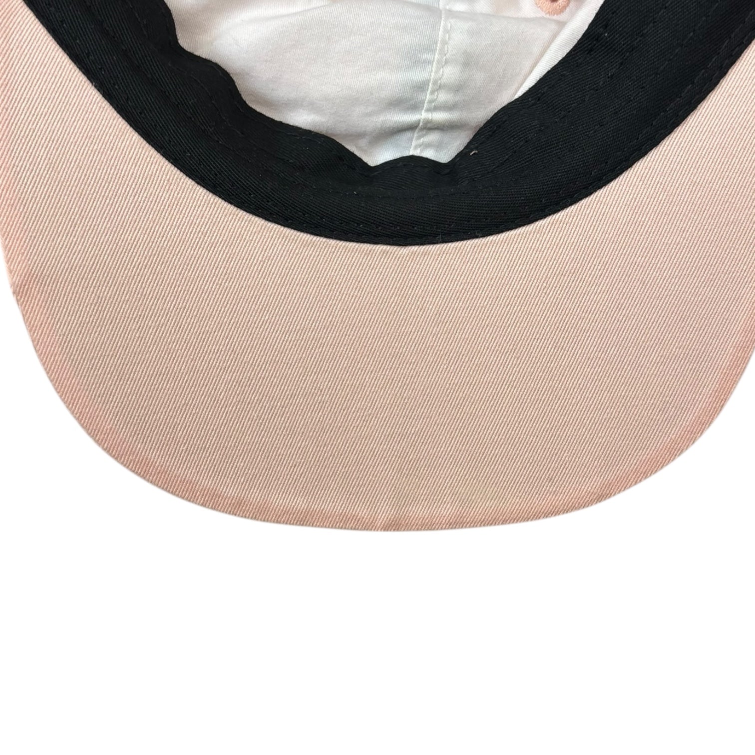 Supreme SS18 Visor Label 6-Panel Strapback Hat Peach