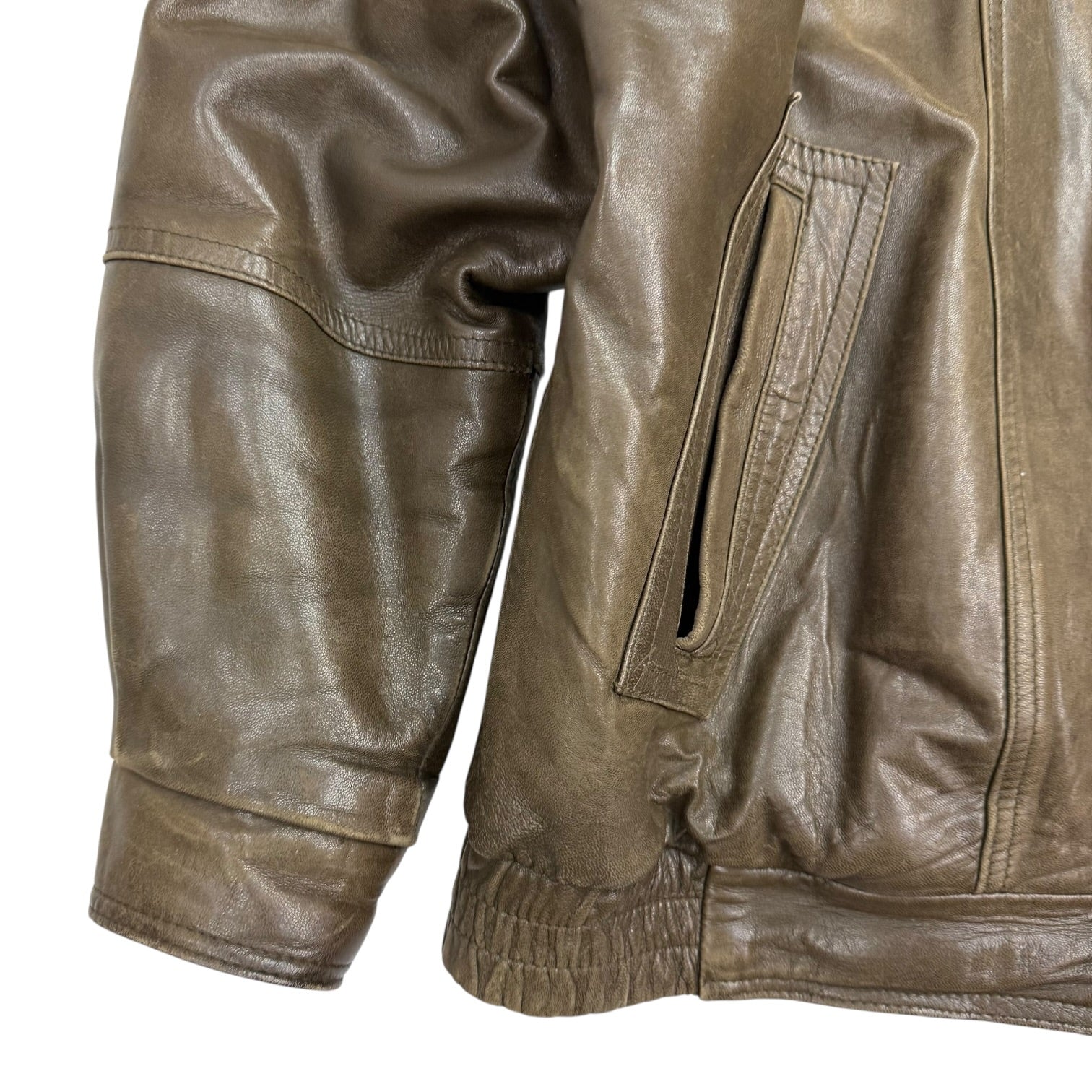 Vintage London Fog Leather Jacket Brown