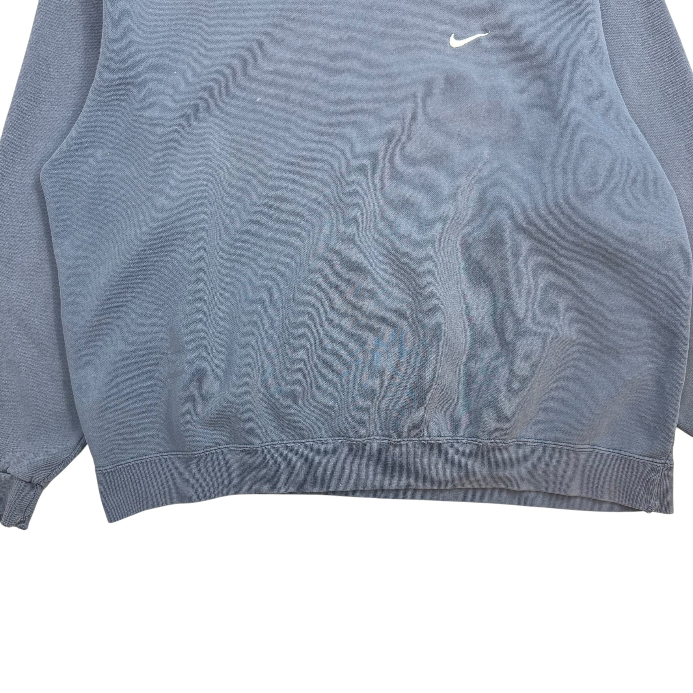 Vintage Nike Mini Swoosh Crewneck Faded Blue