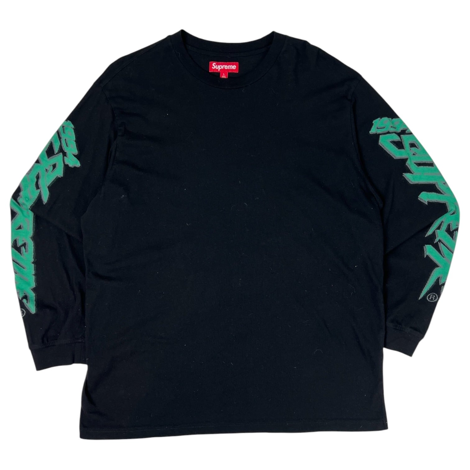 Supreme Racing Intarsia Long Sleeve T-Shirt Black