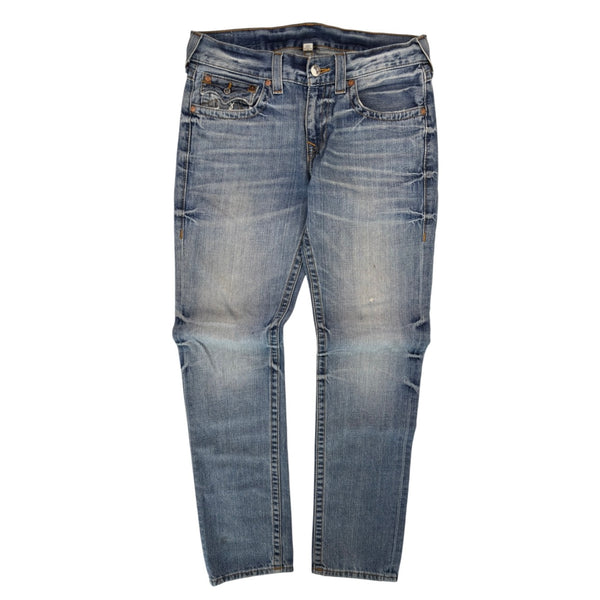 (W) True Religion Y2K Light Wash Skinny Jeans