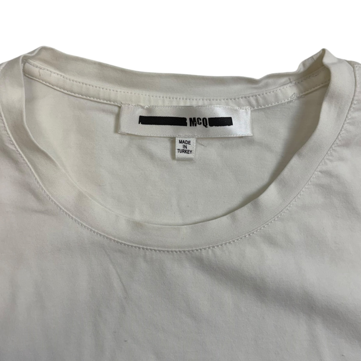 McQ Alexander McQueen Gothic Print T-Shirt White