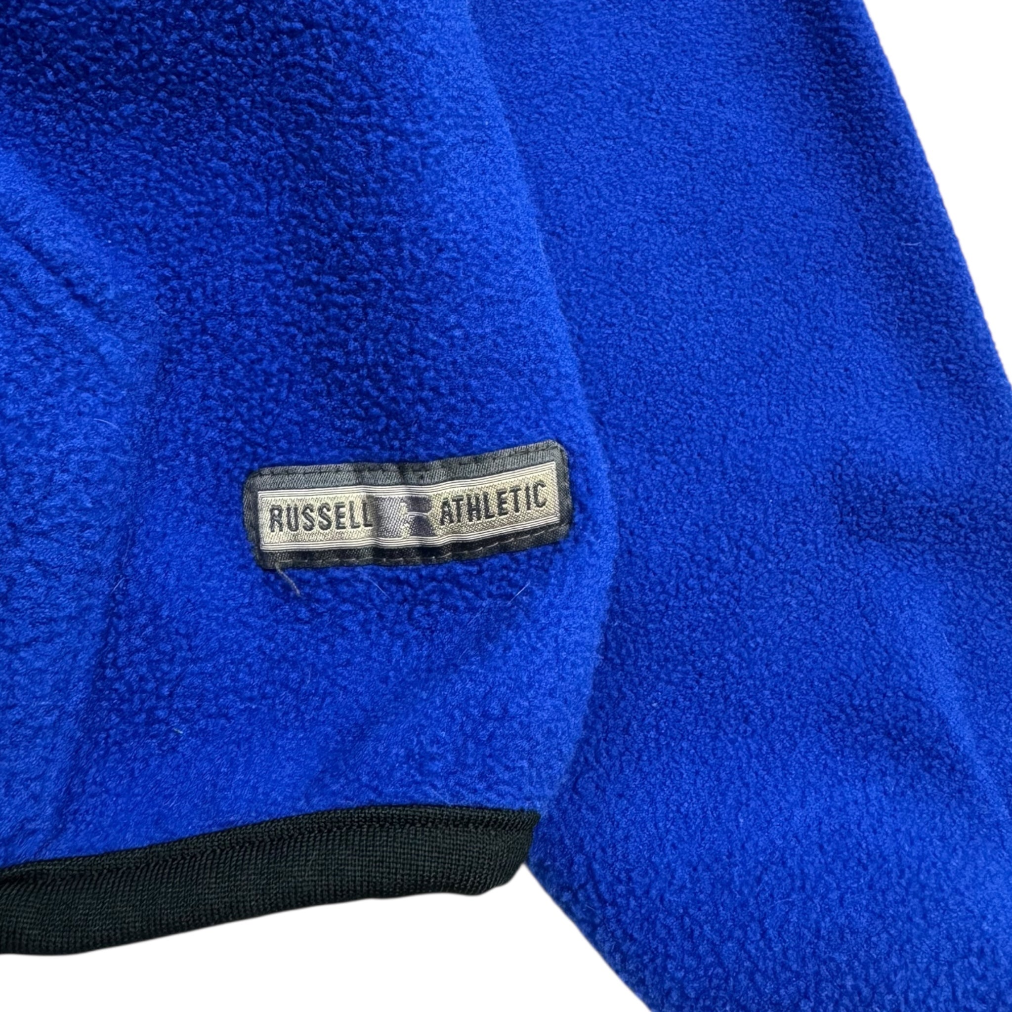 Vintage Russel Athletic Quarter Zip Hooded Fleece