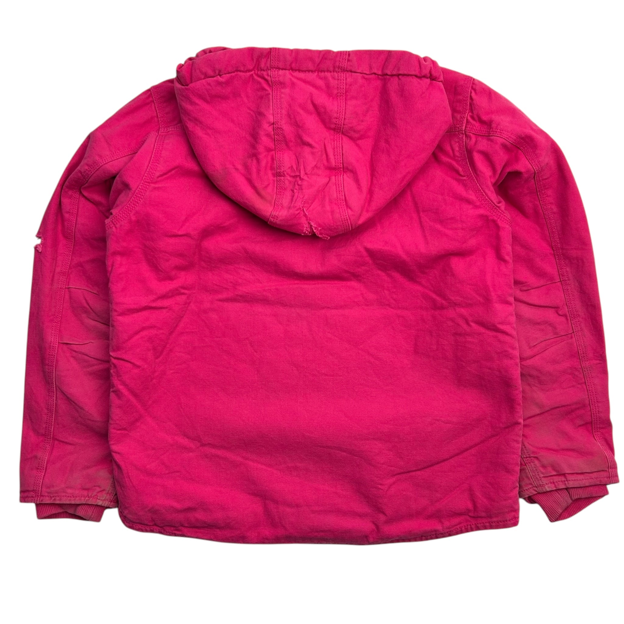 Vintage Carhartt Sherpa Lined Hoodied Pink Jacket