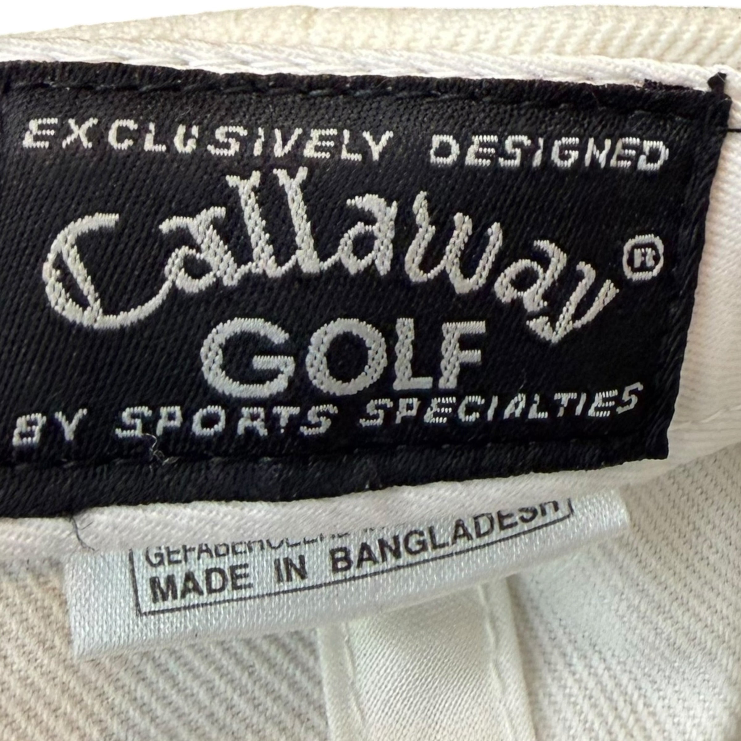 Vintage Calloway Golf Classic Adjustable Hat Ivory