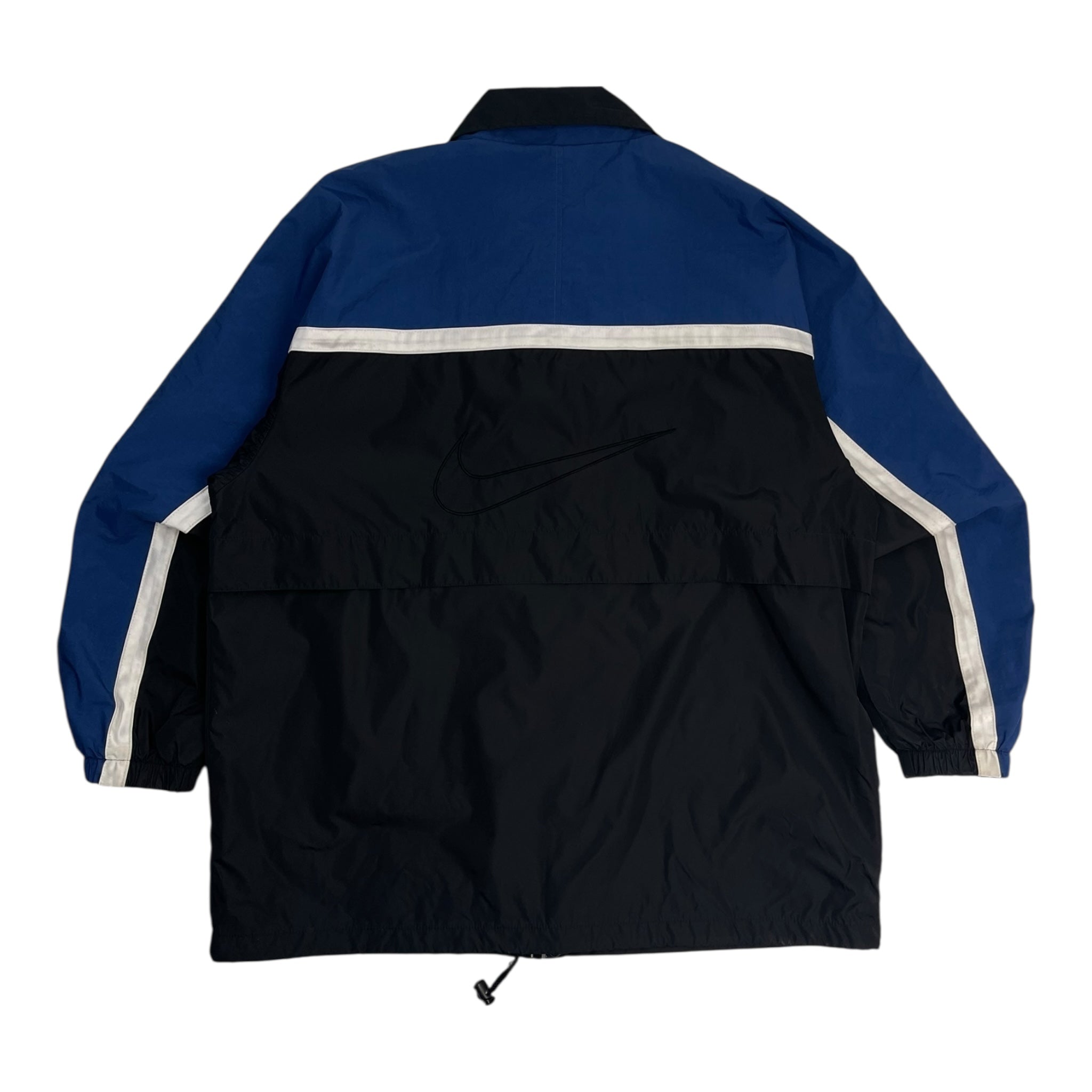 Vintage Nike Big Swoosh Windbreaker Black/Blue