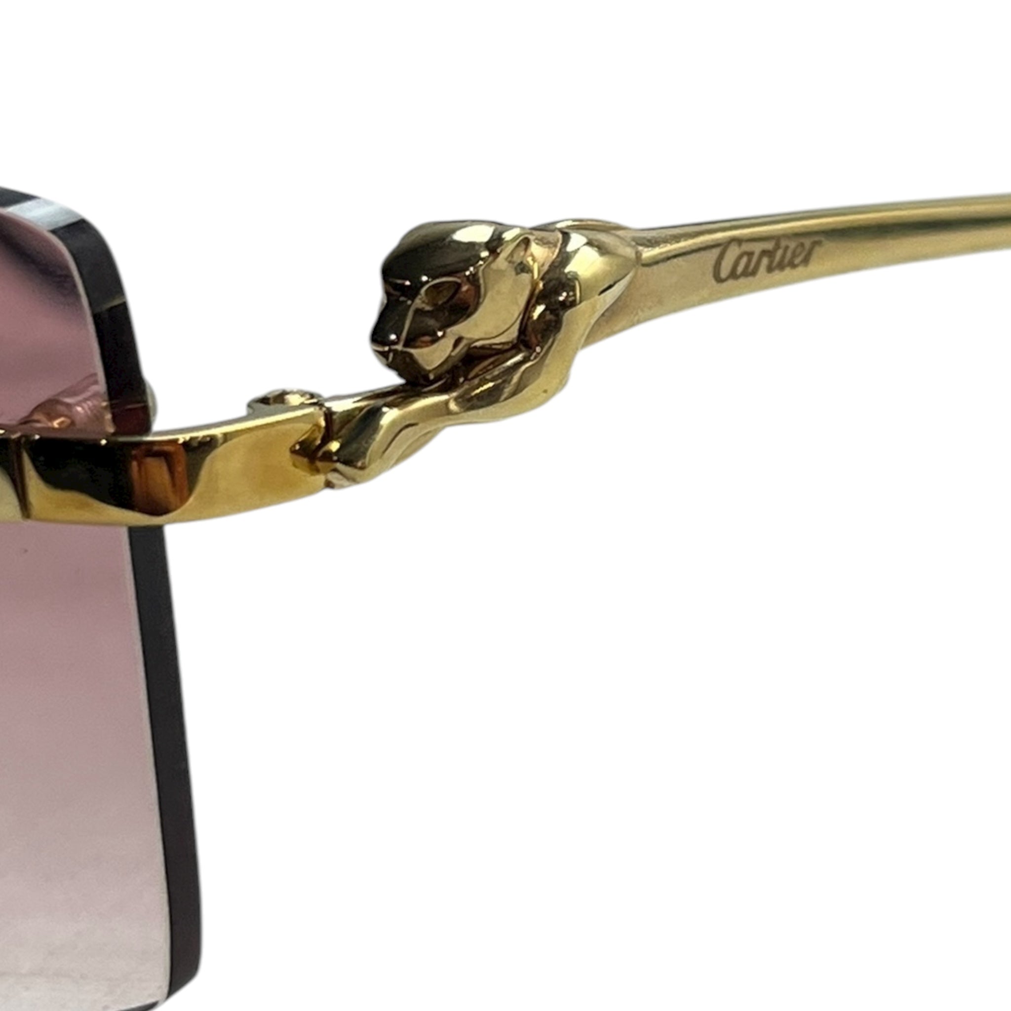 Cartier Panthere De Cartier Rectangle Sunglasses
