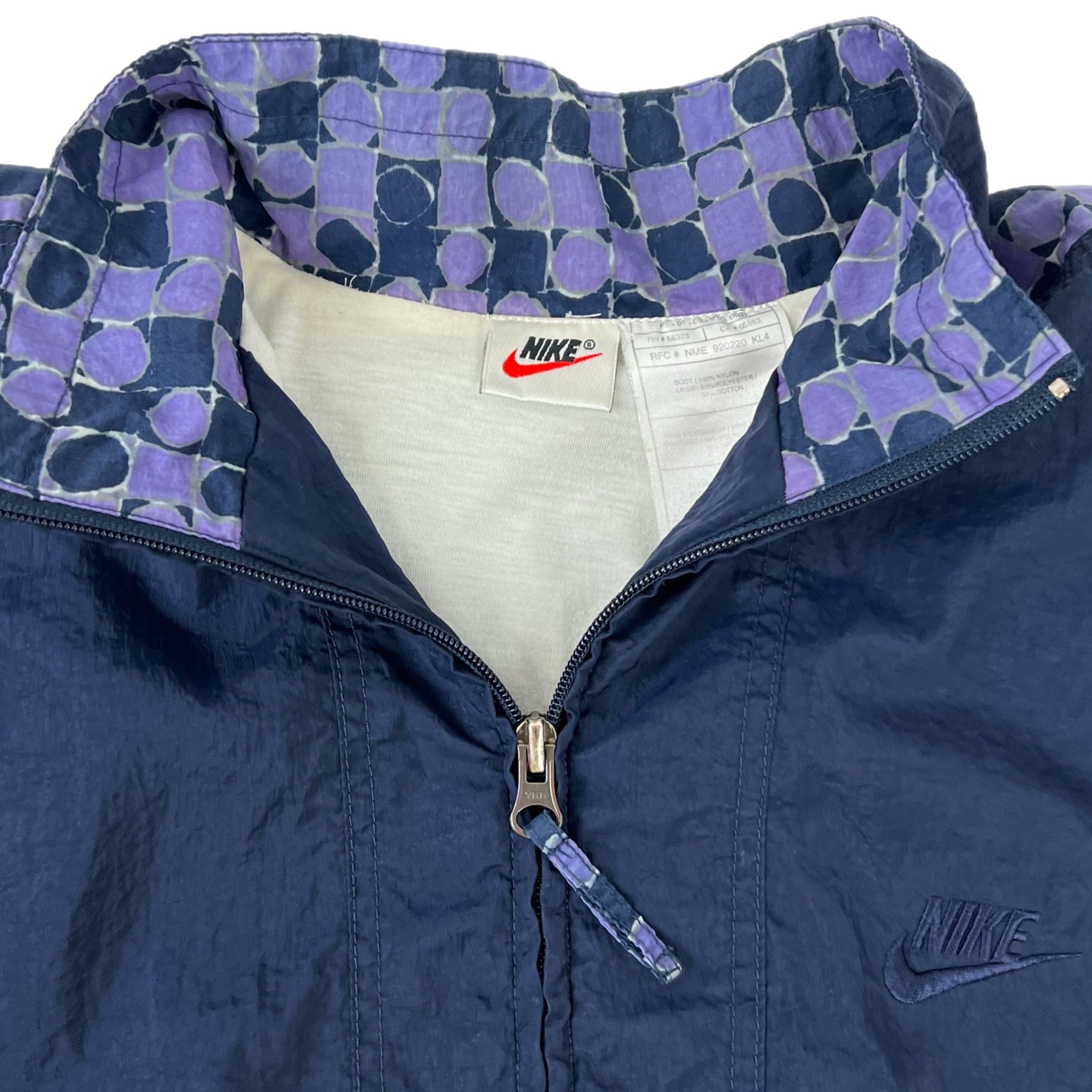 Vintage Nike Nylon Track Jacket Purple/Blue