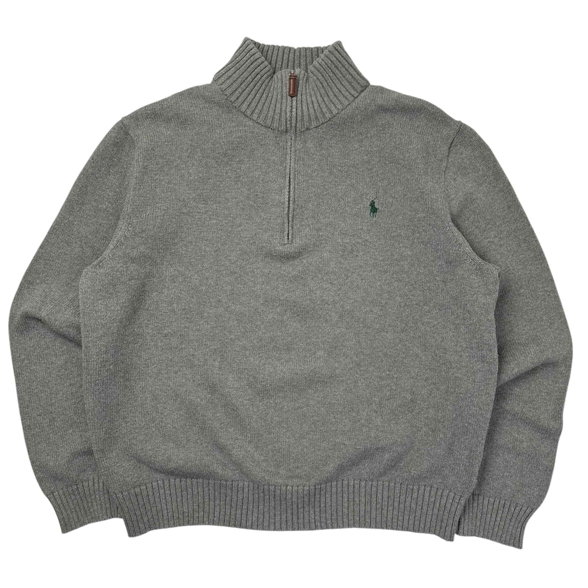 Polo Ralph Lauren Knitted Dapper 1/4 Zip Grey