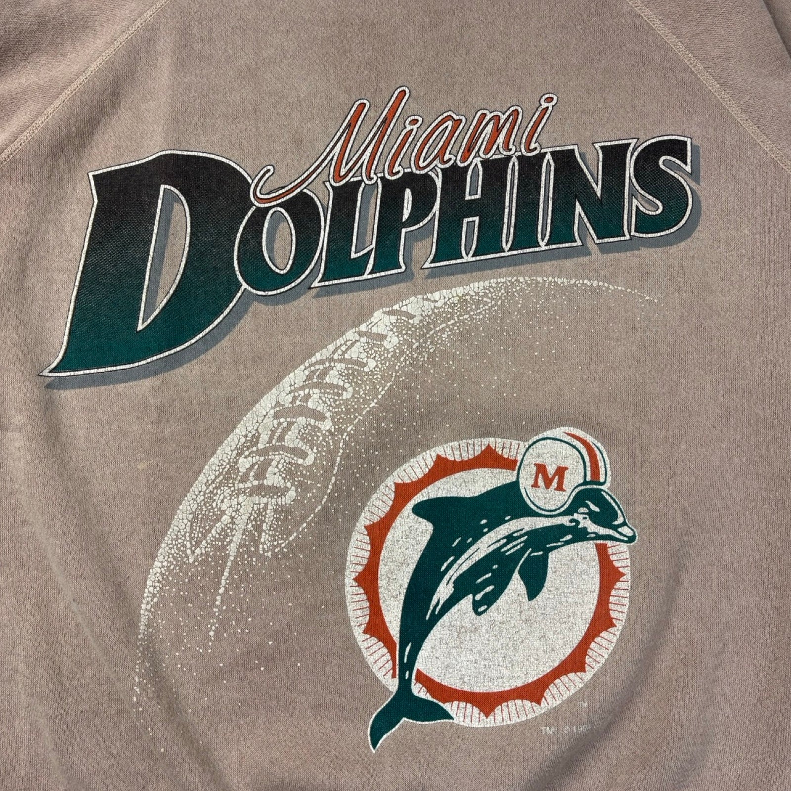 1994 NFL Miami Dolphins Crewneck Sand