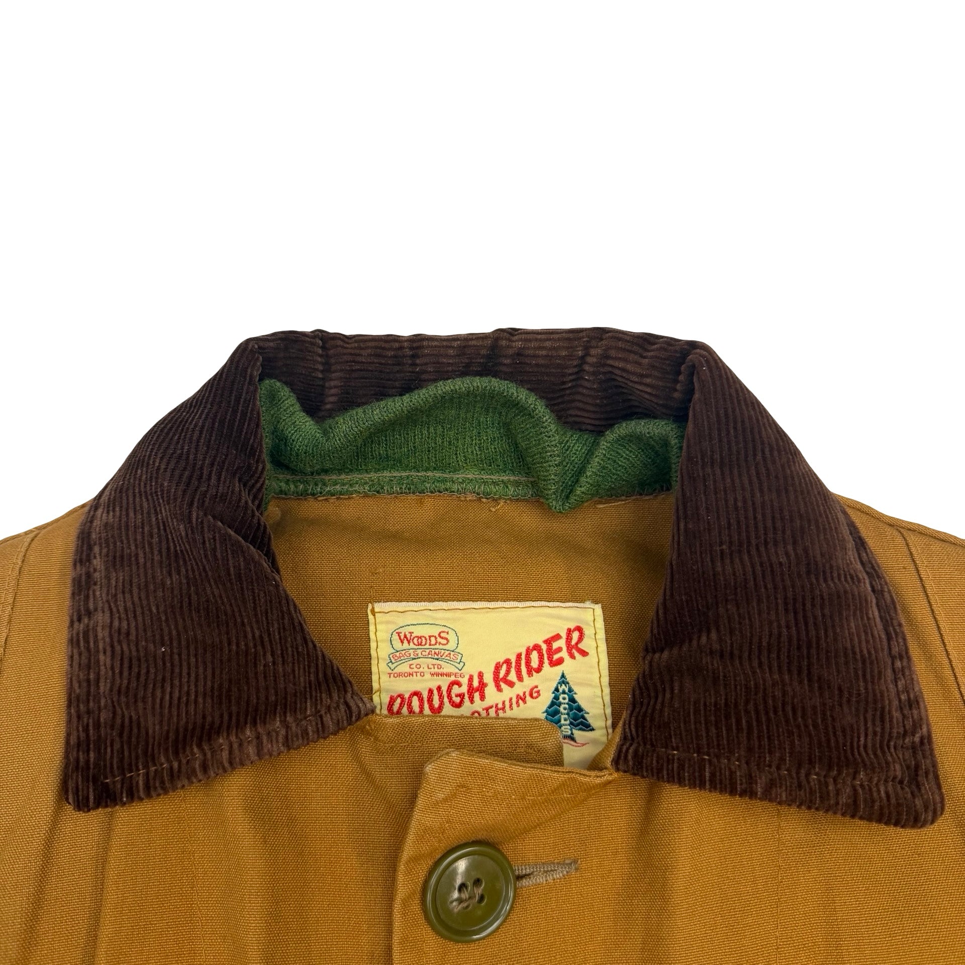 Vintage Woods Rough Rider Hunting Field Coat Brown