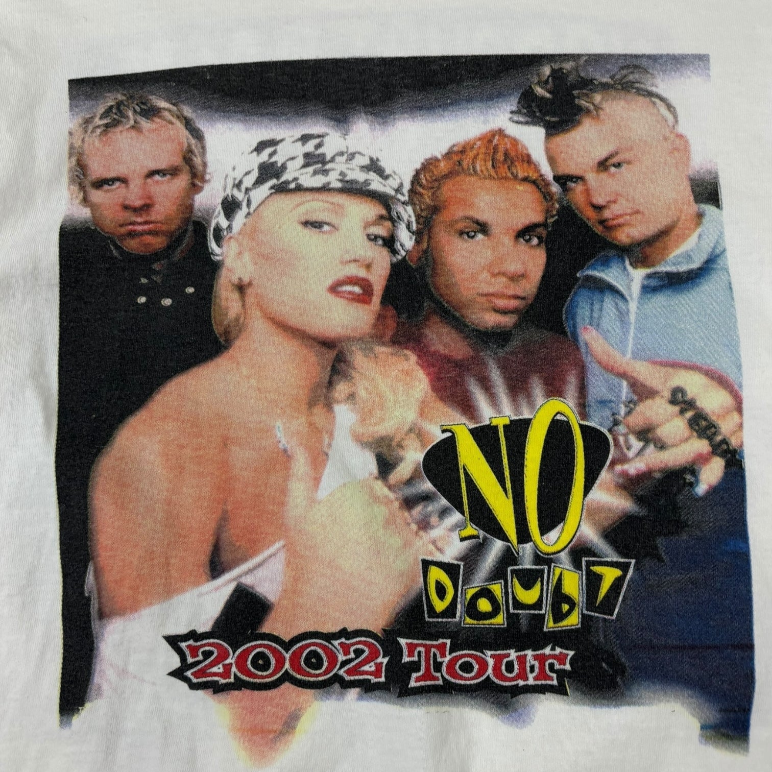 Vintage 2002 No Doubt Rock Steady Tour Long Sleeve Shirt White