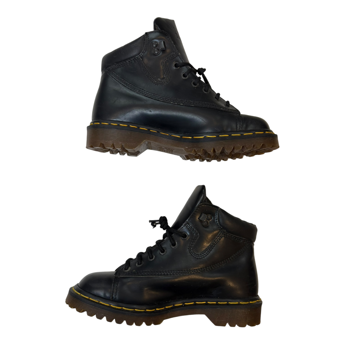 (W) Vintage Dr Martens 8699 Leather Boots Black (Used)