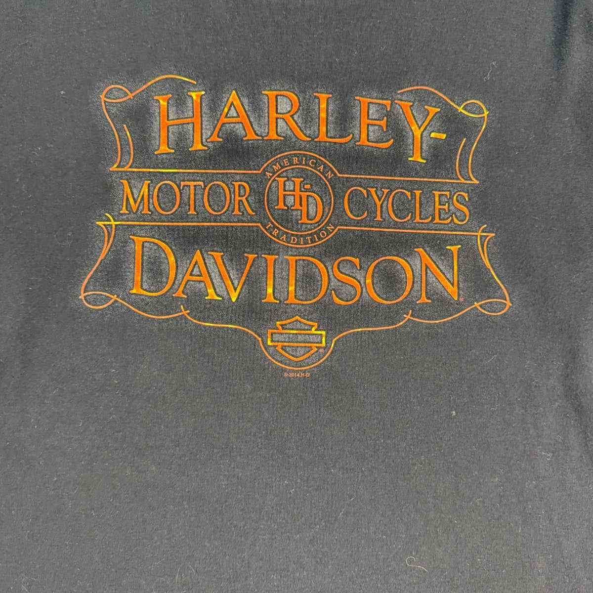 (W) Vintage Harley Davidson Of London Ontario L/S Tee Black