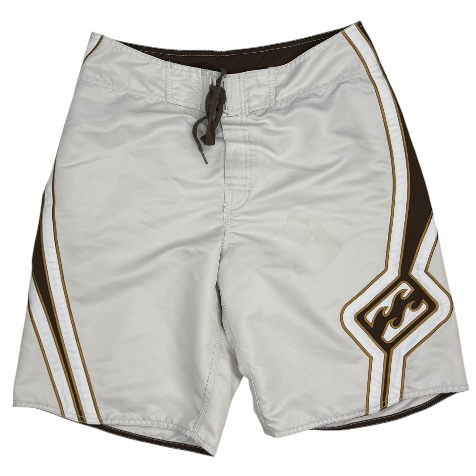Vintage Billabong Board Shorts White/Brown