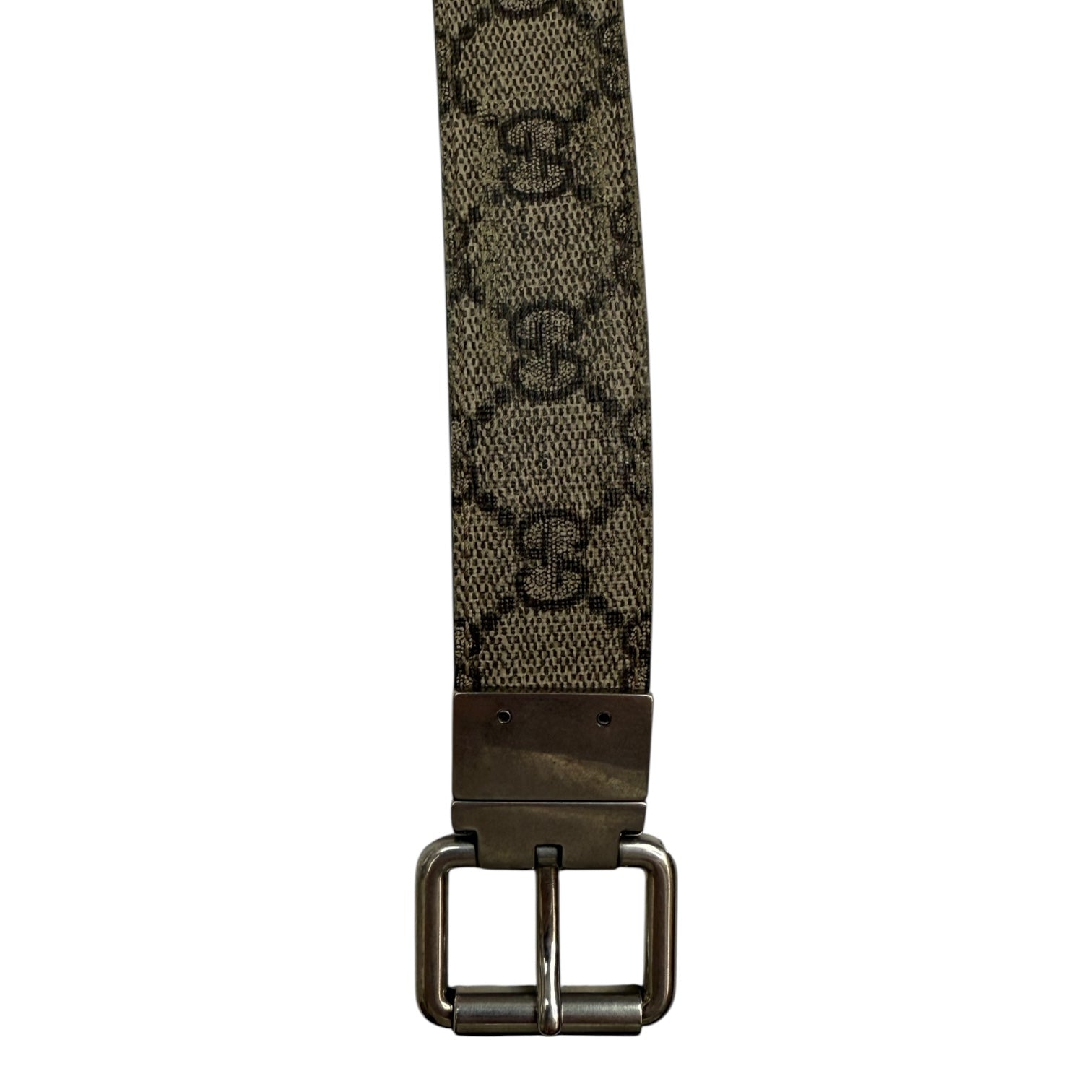 Gucci GG Supreme Reversible Belt Beige