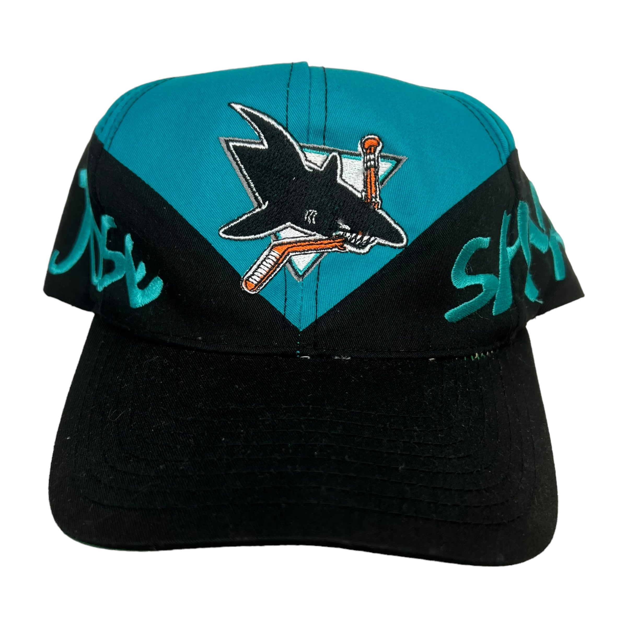 Vintage San Jose Sharks Logo Print Hat