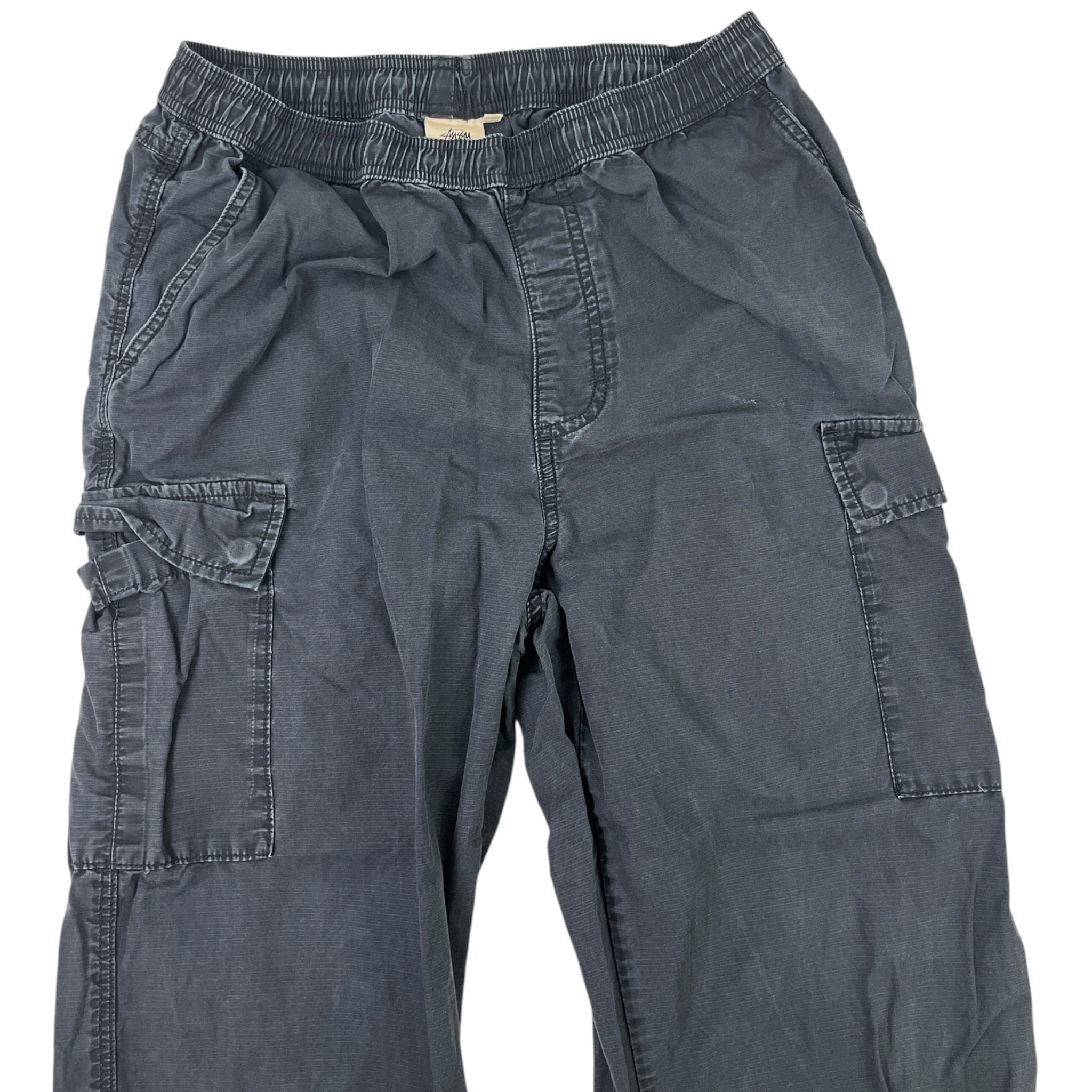 Stussy Ripstop Cargo Beach Pants Washed Black