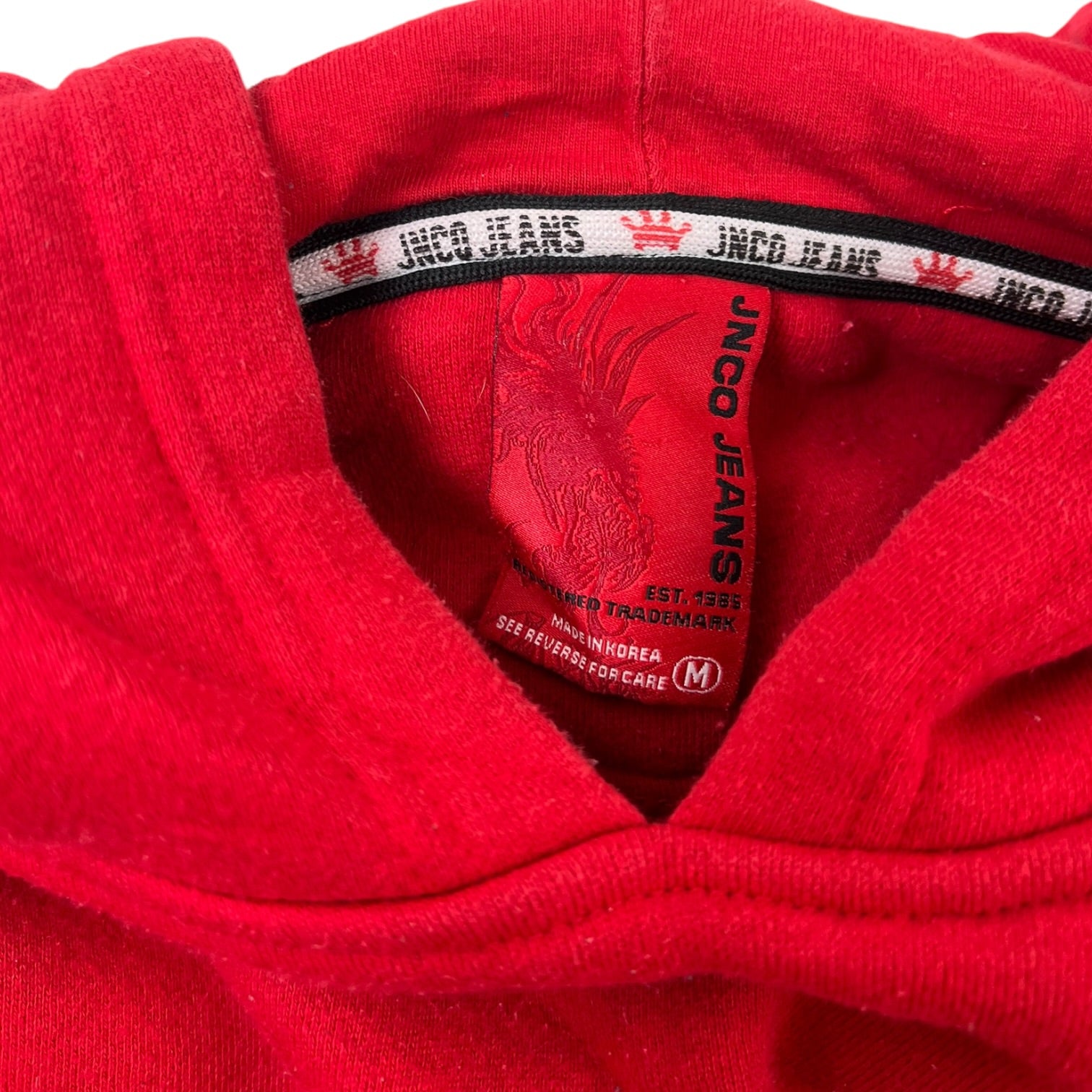 Y2K JNCO Snake Pullover Sweatshirt Red