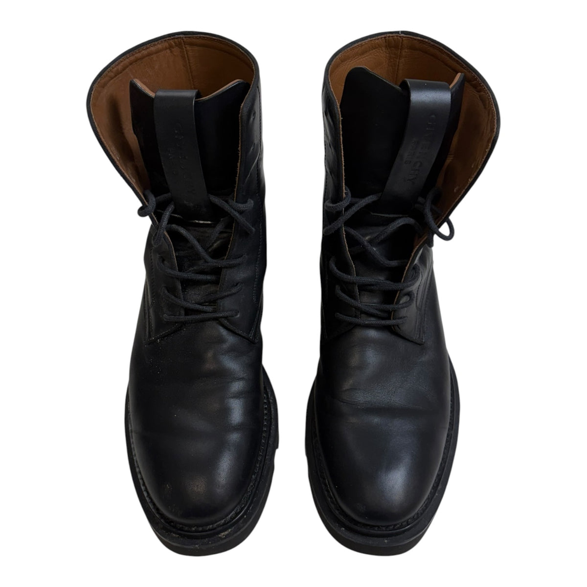 Givenchy Leather Combat Boots Black (Used)