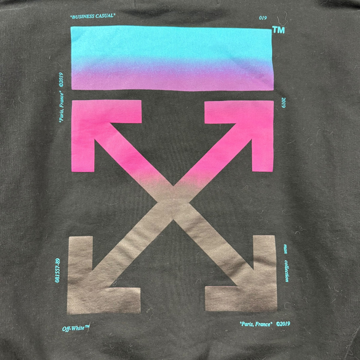Off-White Diag Gradient Hoodie Black