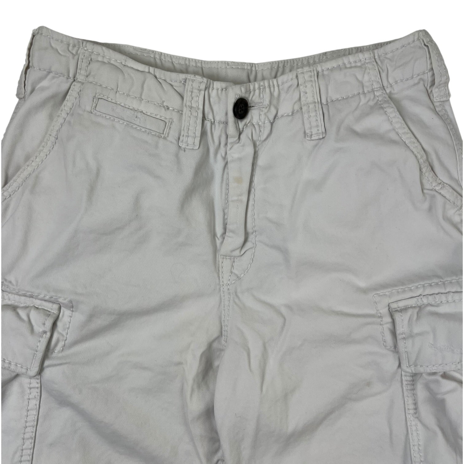 True Religion Cargo Shorts White