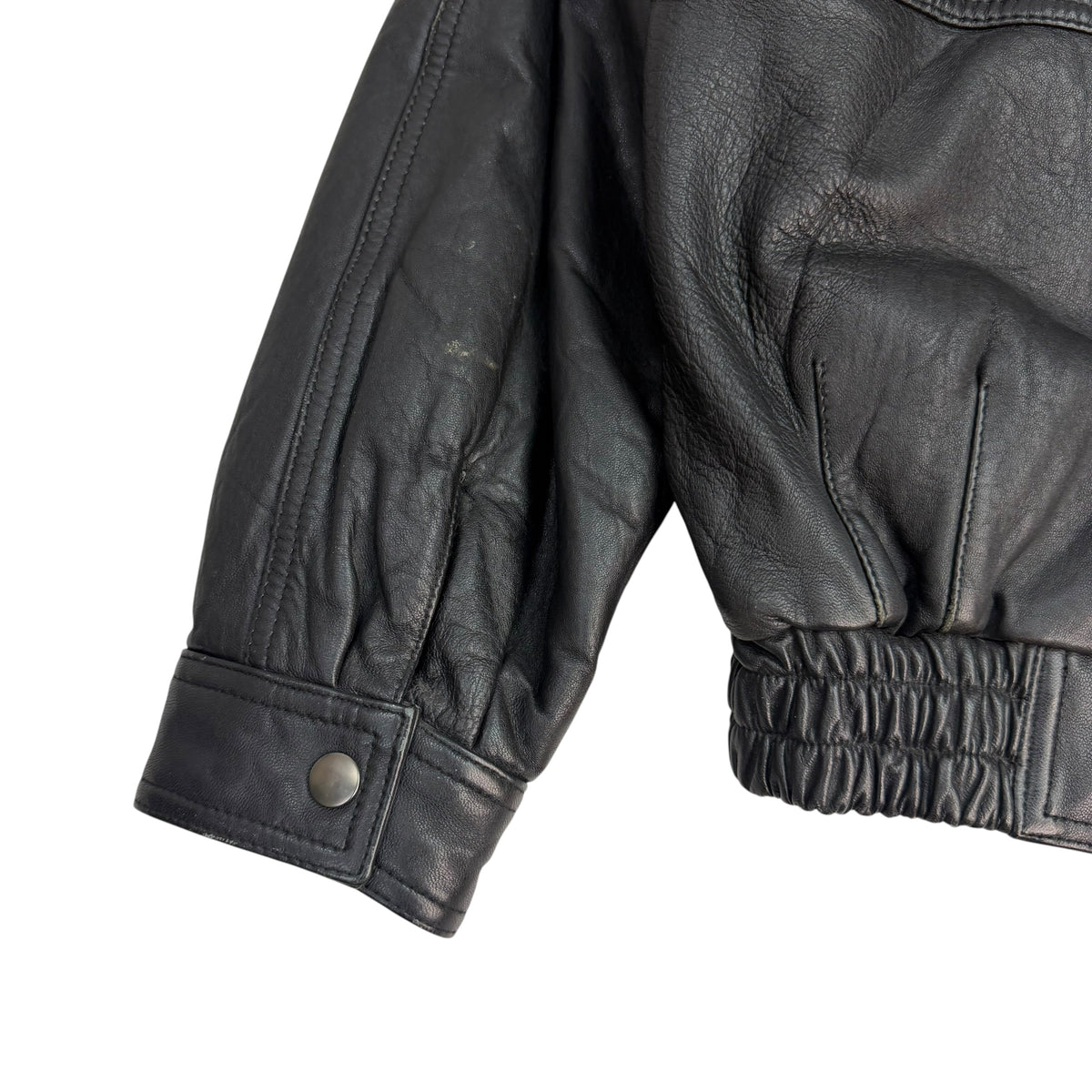 Vintage Cosa Nova Leather Jacket Black