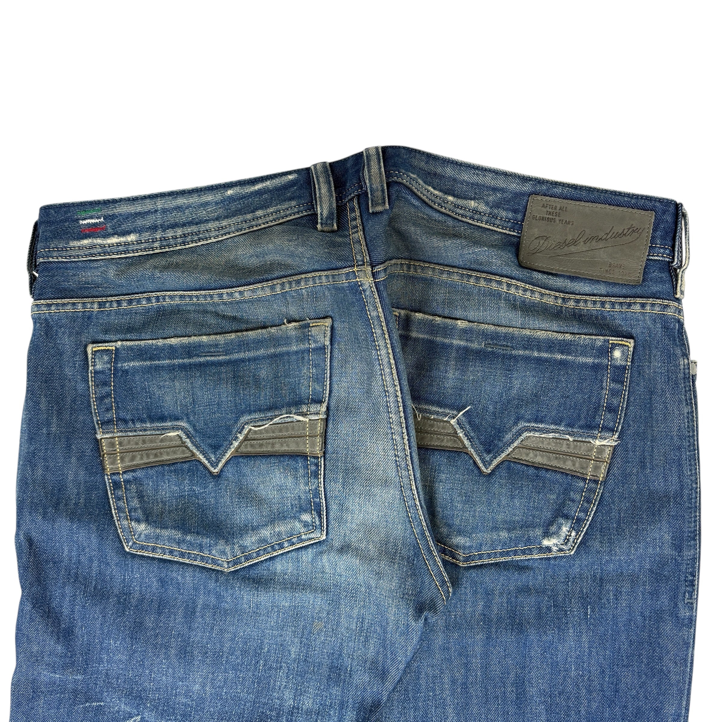 Vintage Diesel Flared Dirty Wash Denim