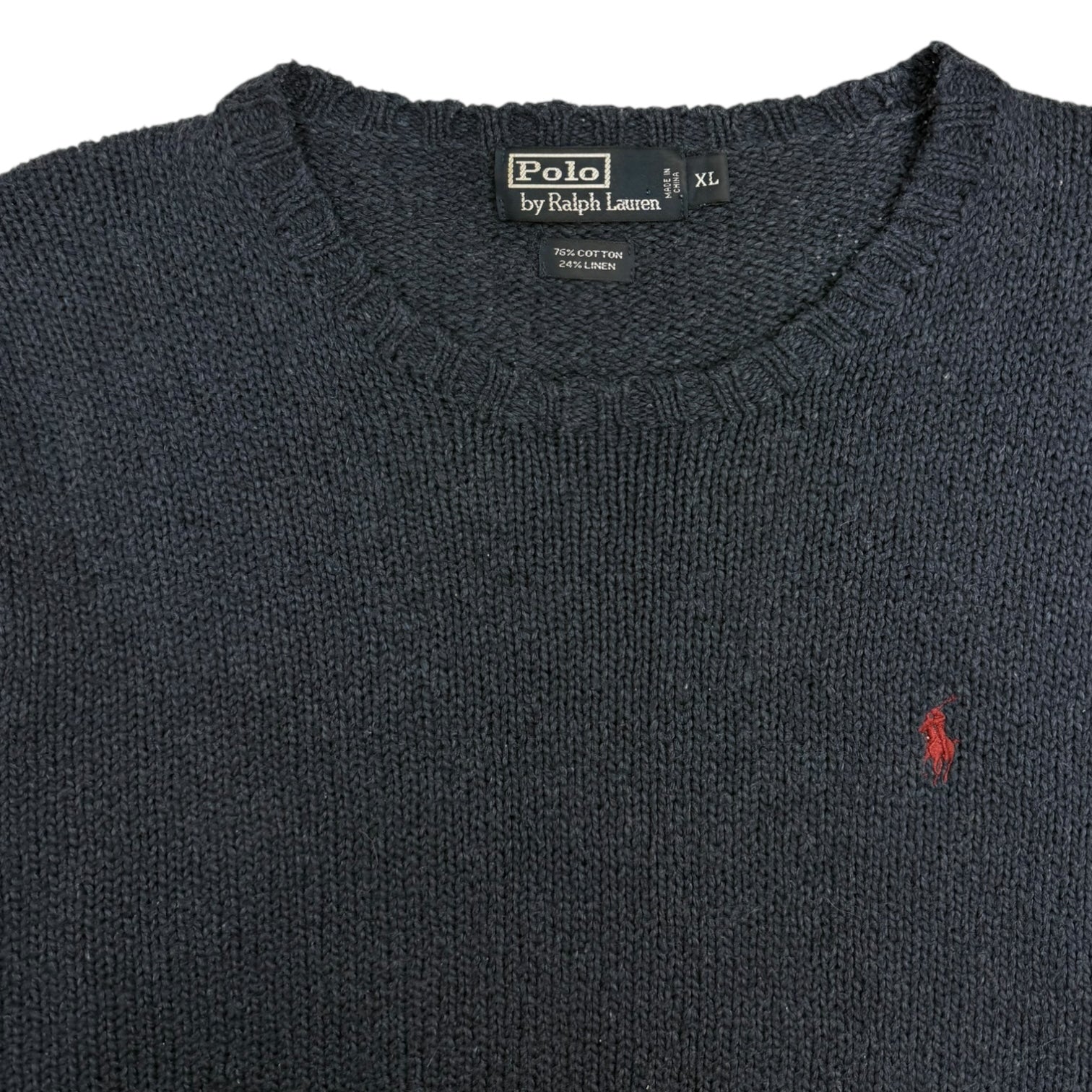 Vintage Polo Ralph Lauren Knit Sweater Navy