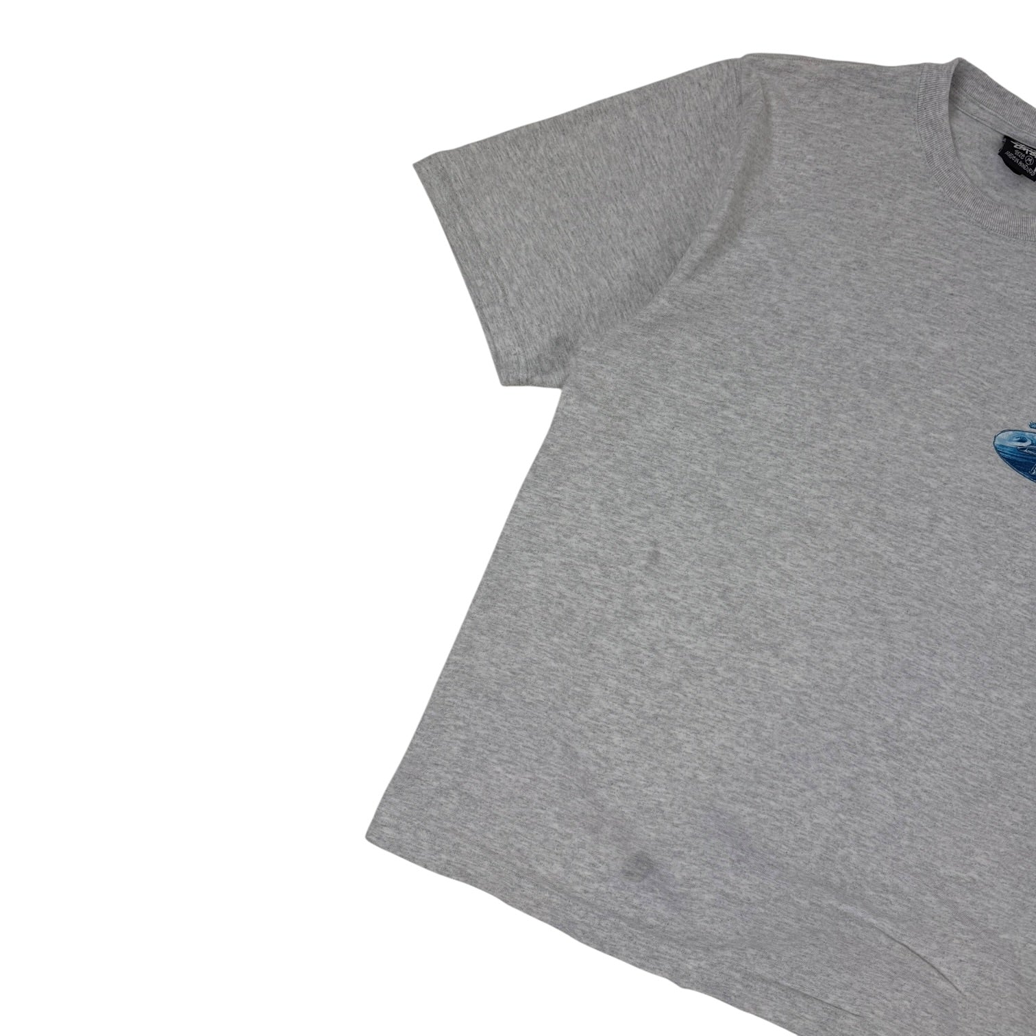 Stussy Wave Oval Tee Ash Heather