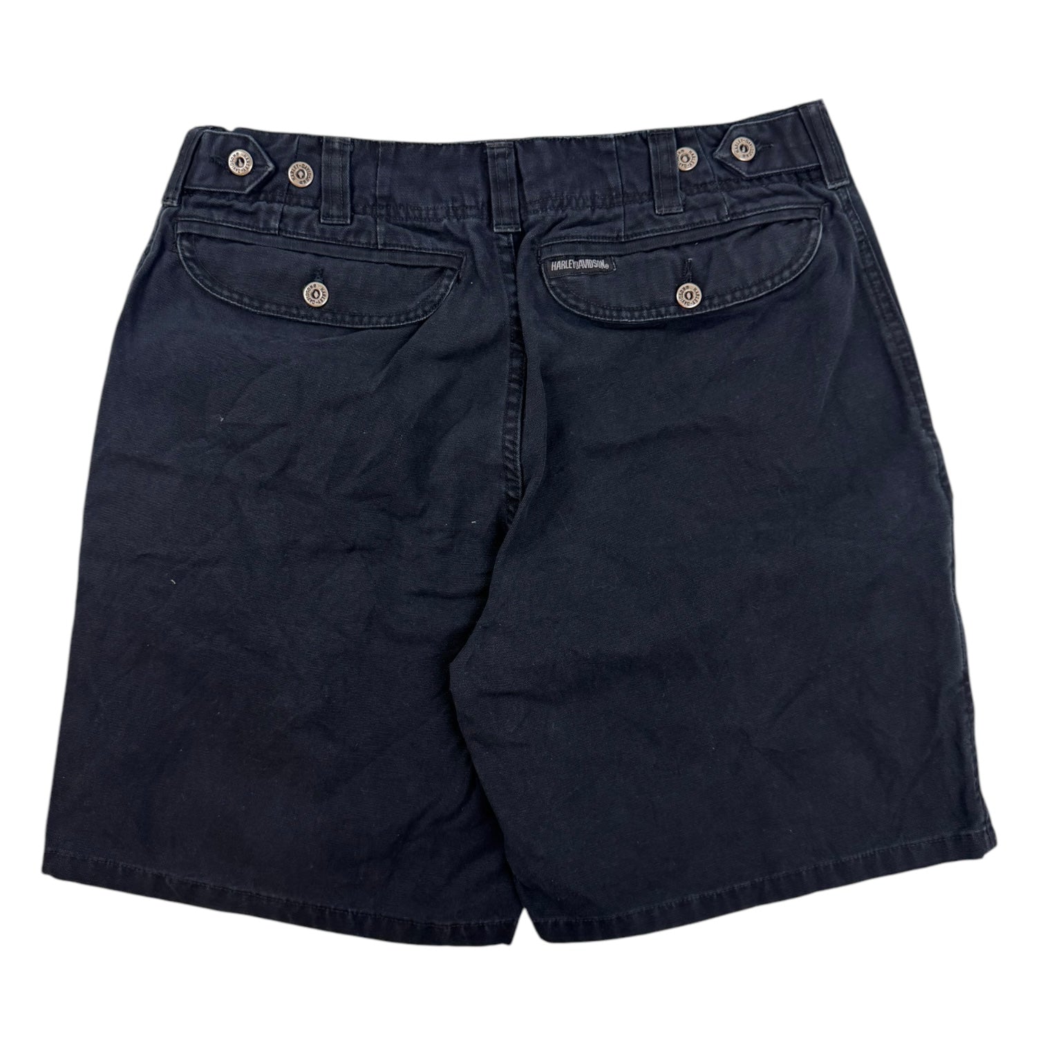 Vintage Harley Davidson Shorts Black