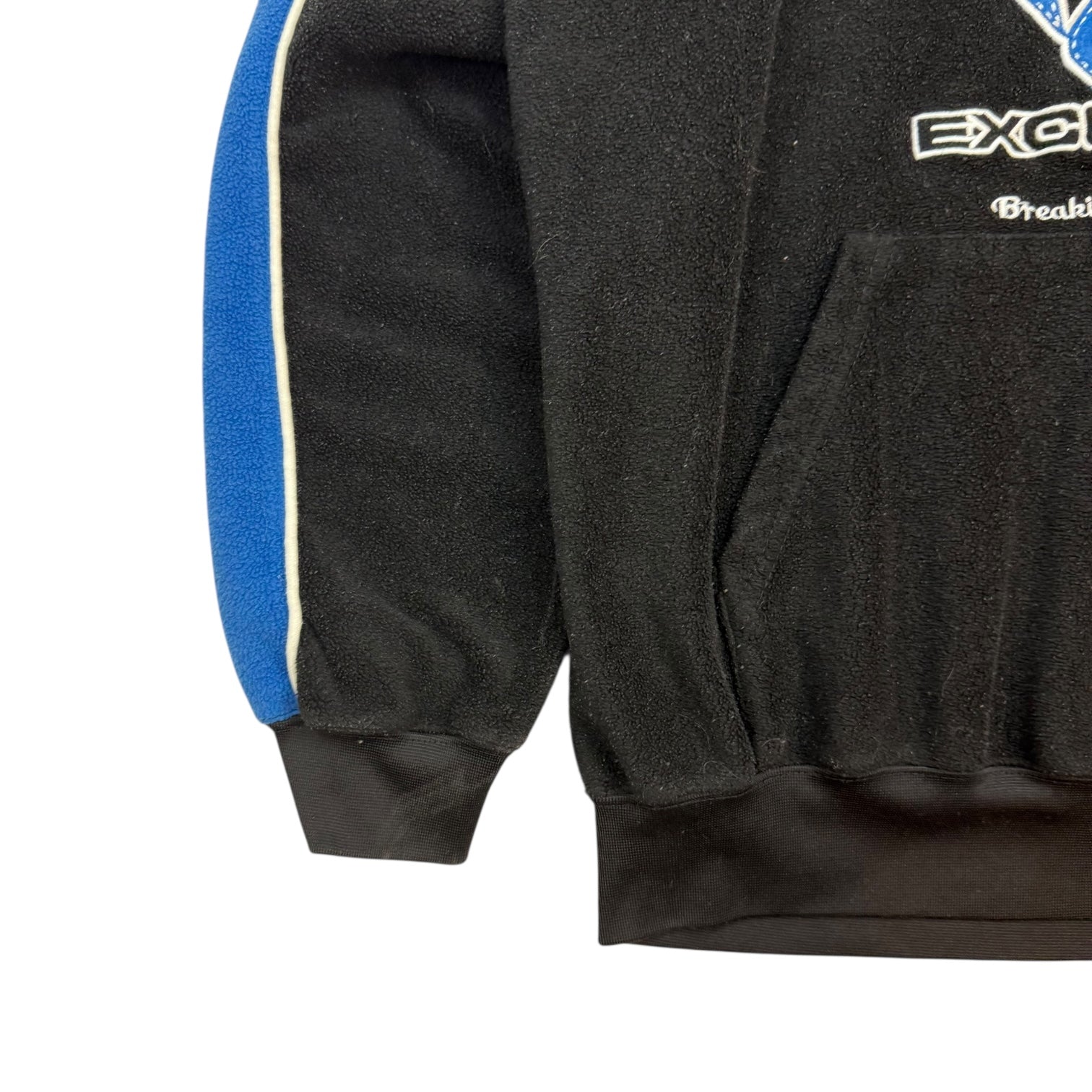 Vintage Exco Wear Fleece Hoodie Black/Blue