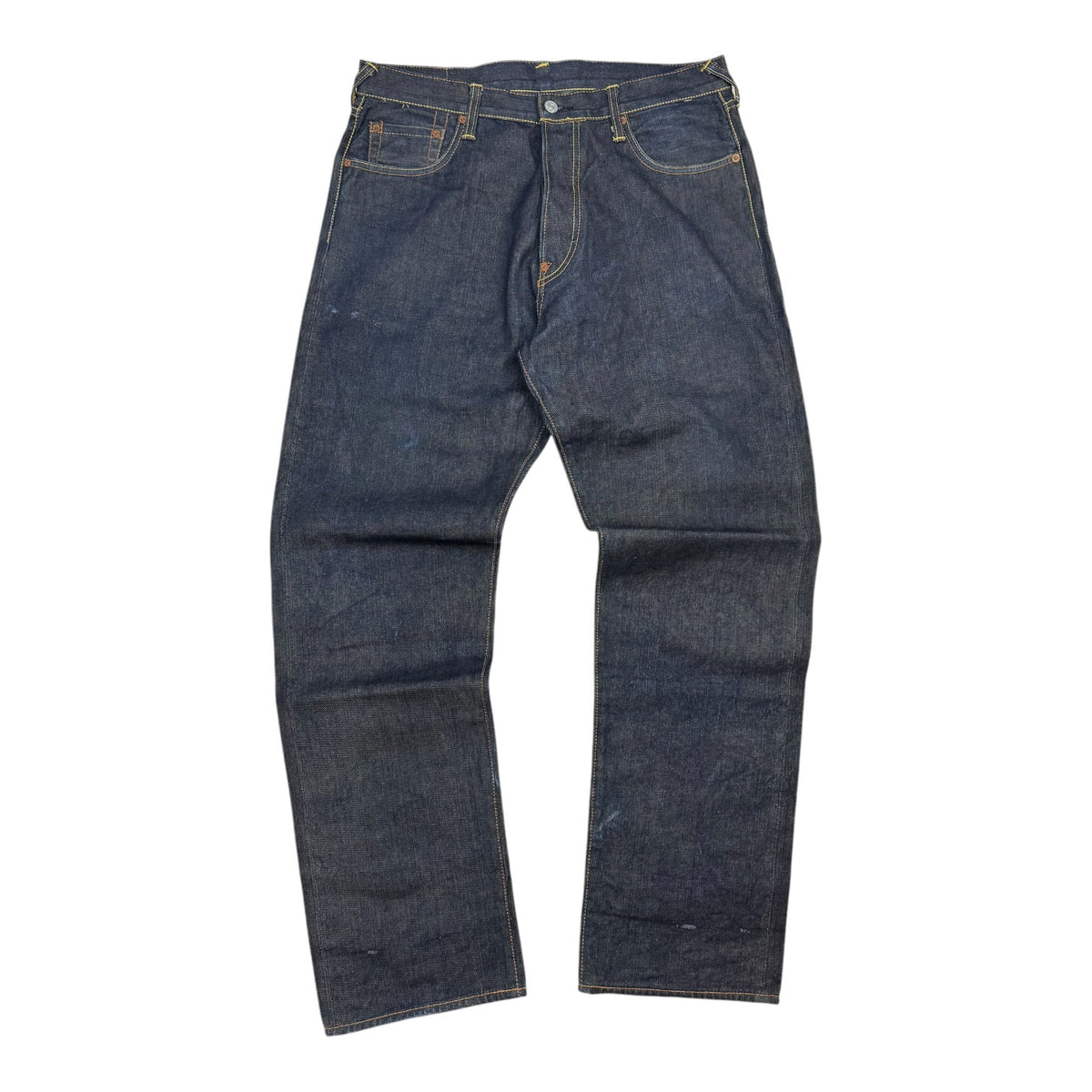 Evisu Hand No.2 Selvedge Denim Painted Daicock Pants Indigo Wash