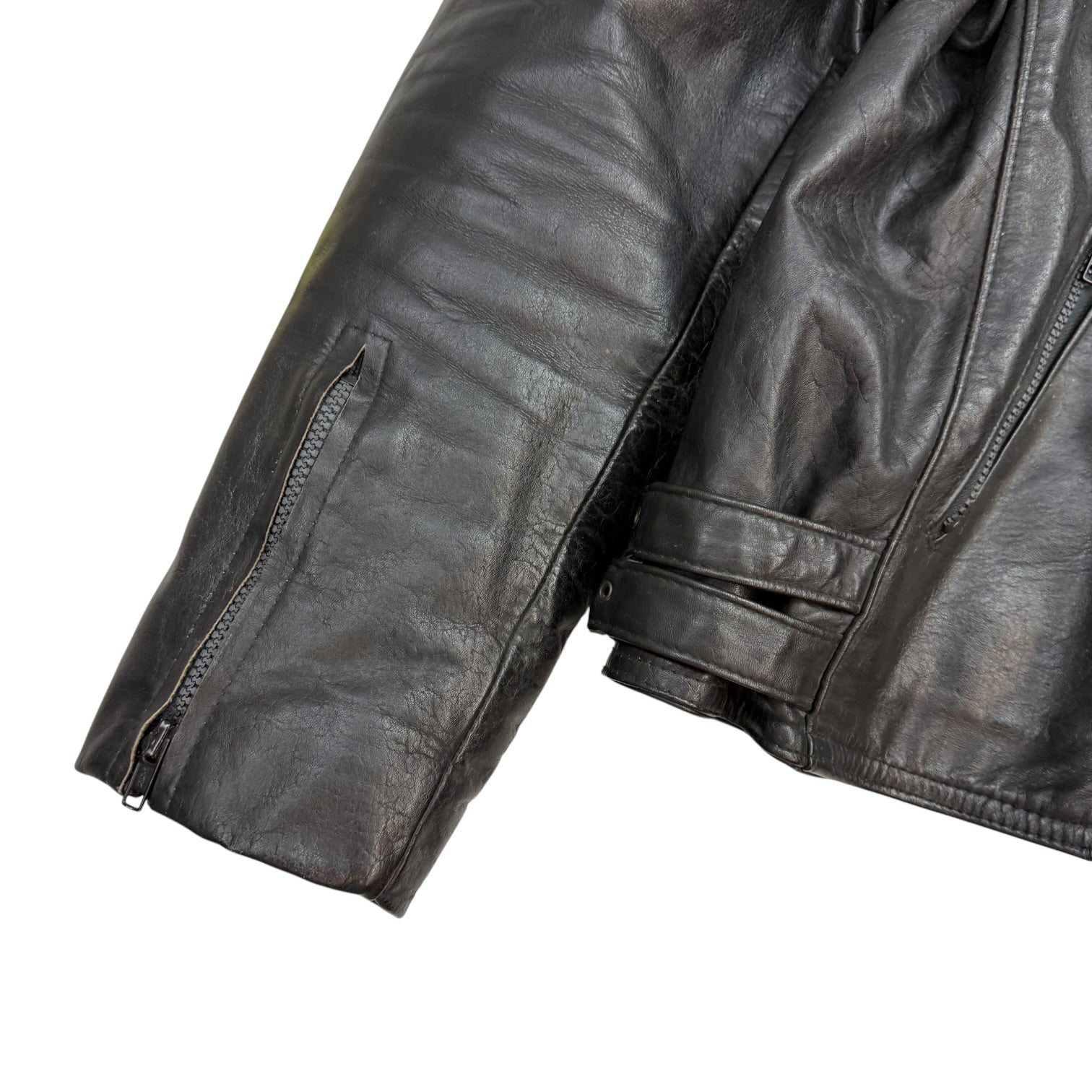 Vintage Rider Leather Jacket Black