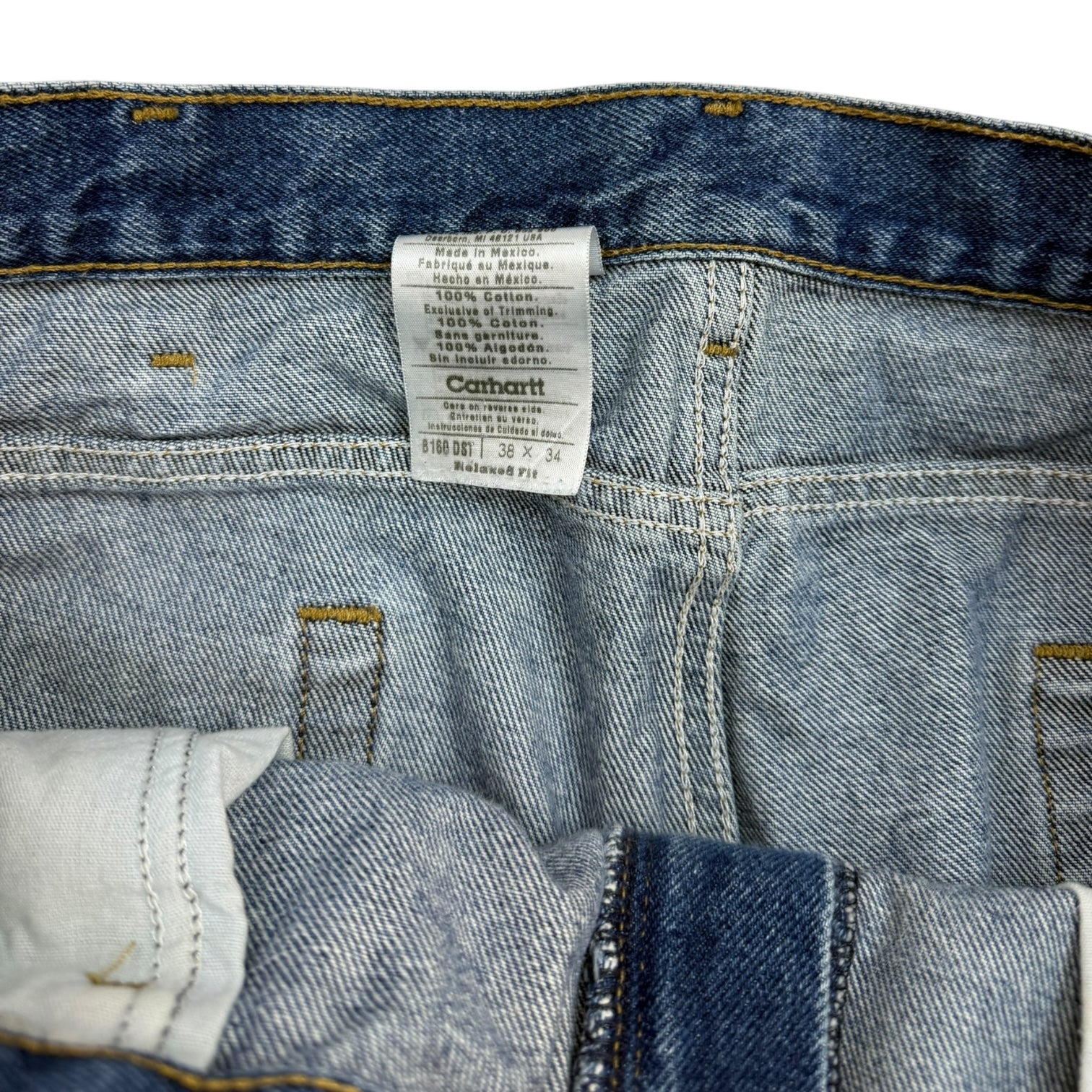 Vintage Carhartt Denim Pants Light Wash