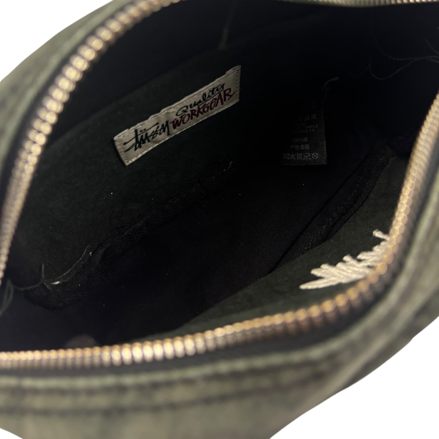 Stussy Canvas Side Pouch Washed Black