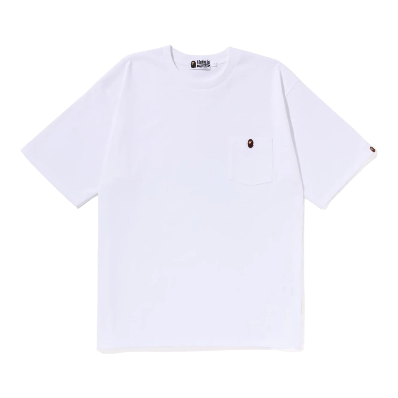 Bape APE Head One Point Pocket Tee White