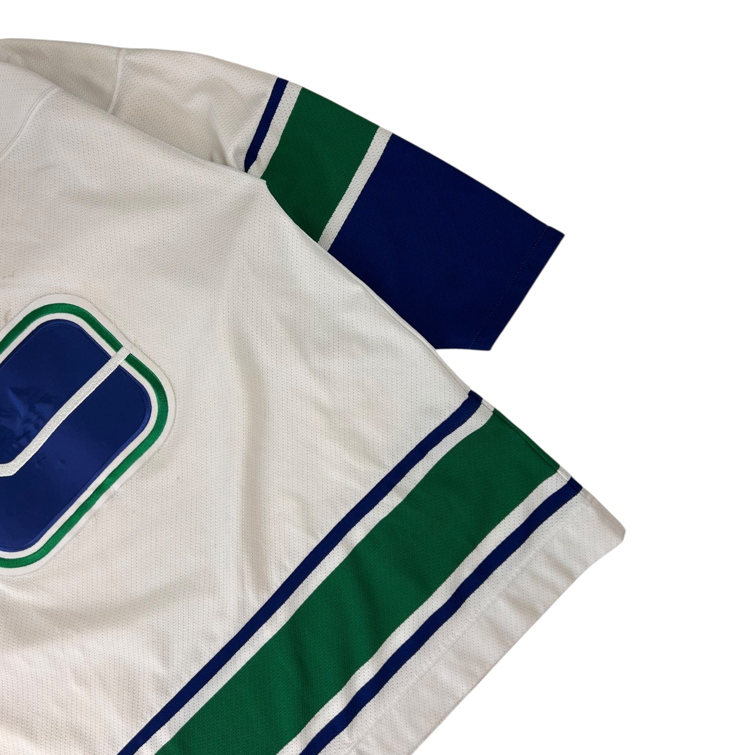 Vintage Vancouver Canucks White Stick Jersey White