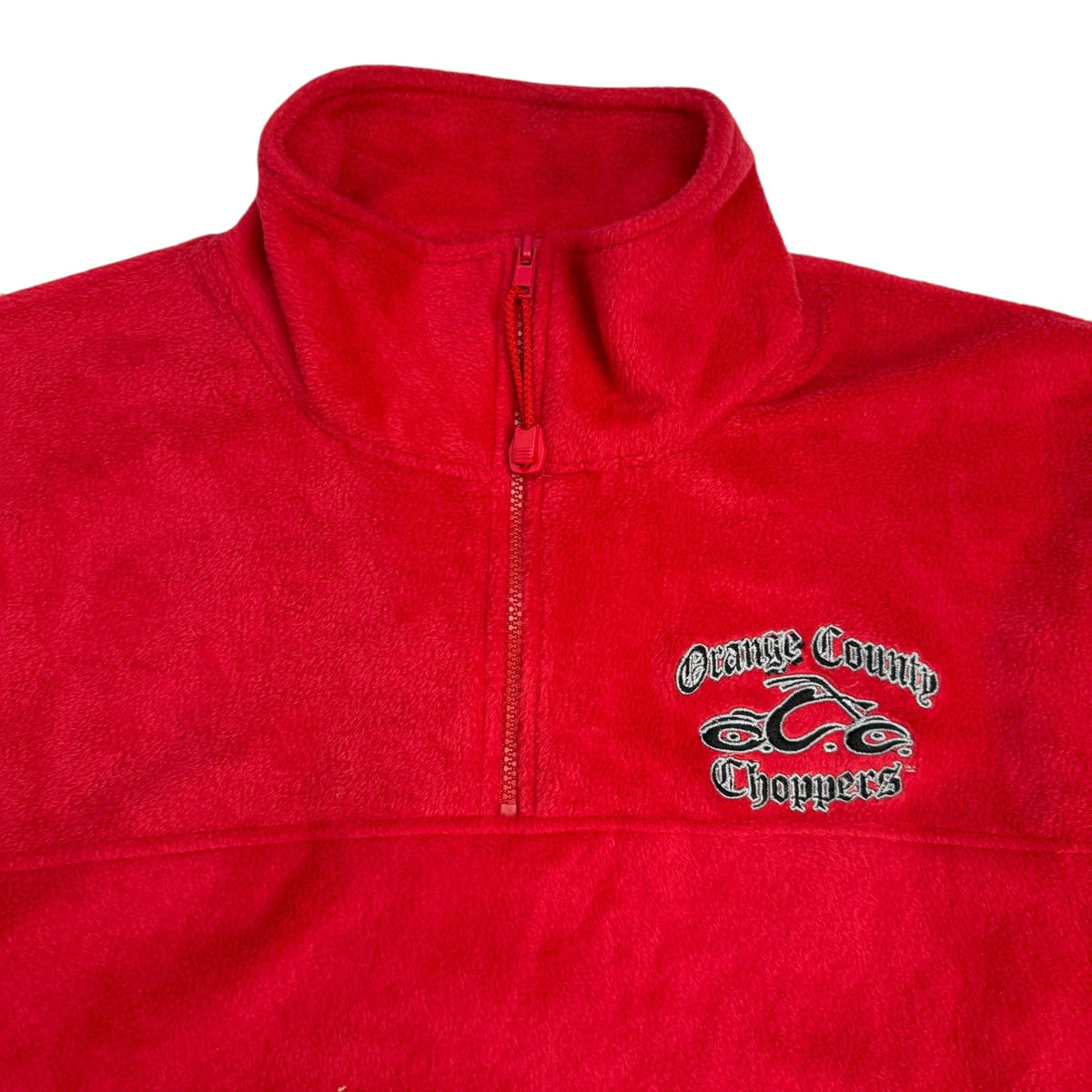 Vintage Orange County Choppers Fleece Quarter Zip Red