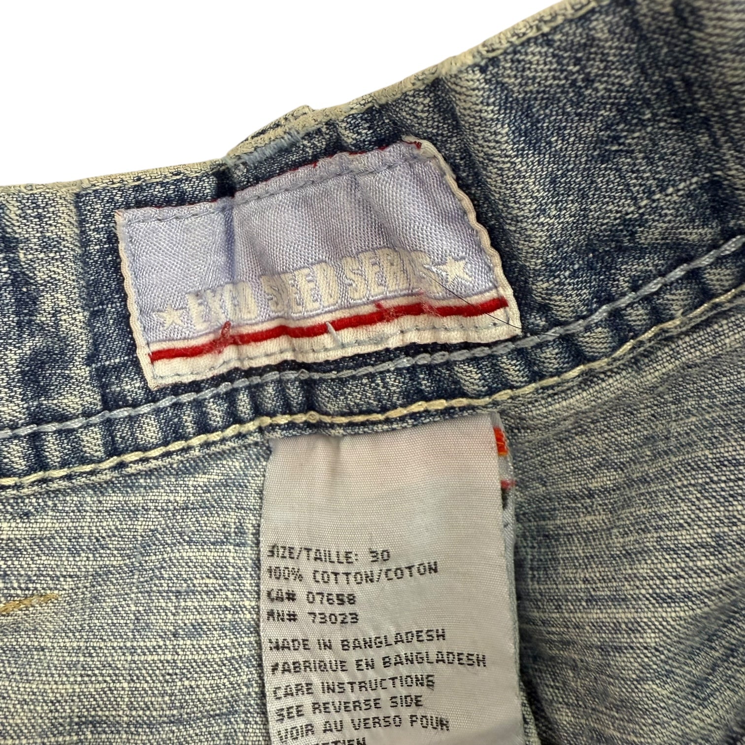 Vintage Exco Patch Denim Pants Light Wash