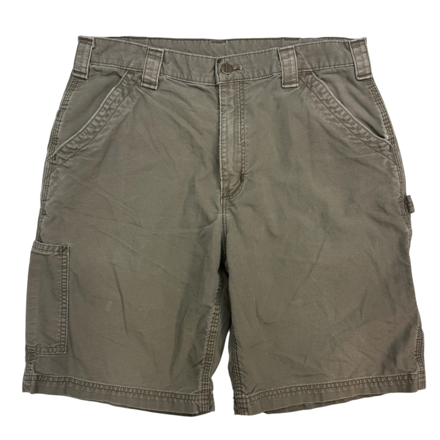 Vintage Carhartt Carpenter Shorts Dark Tan