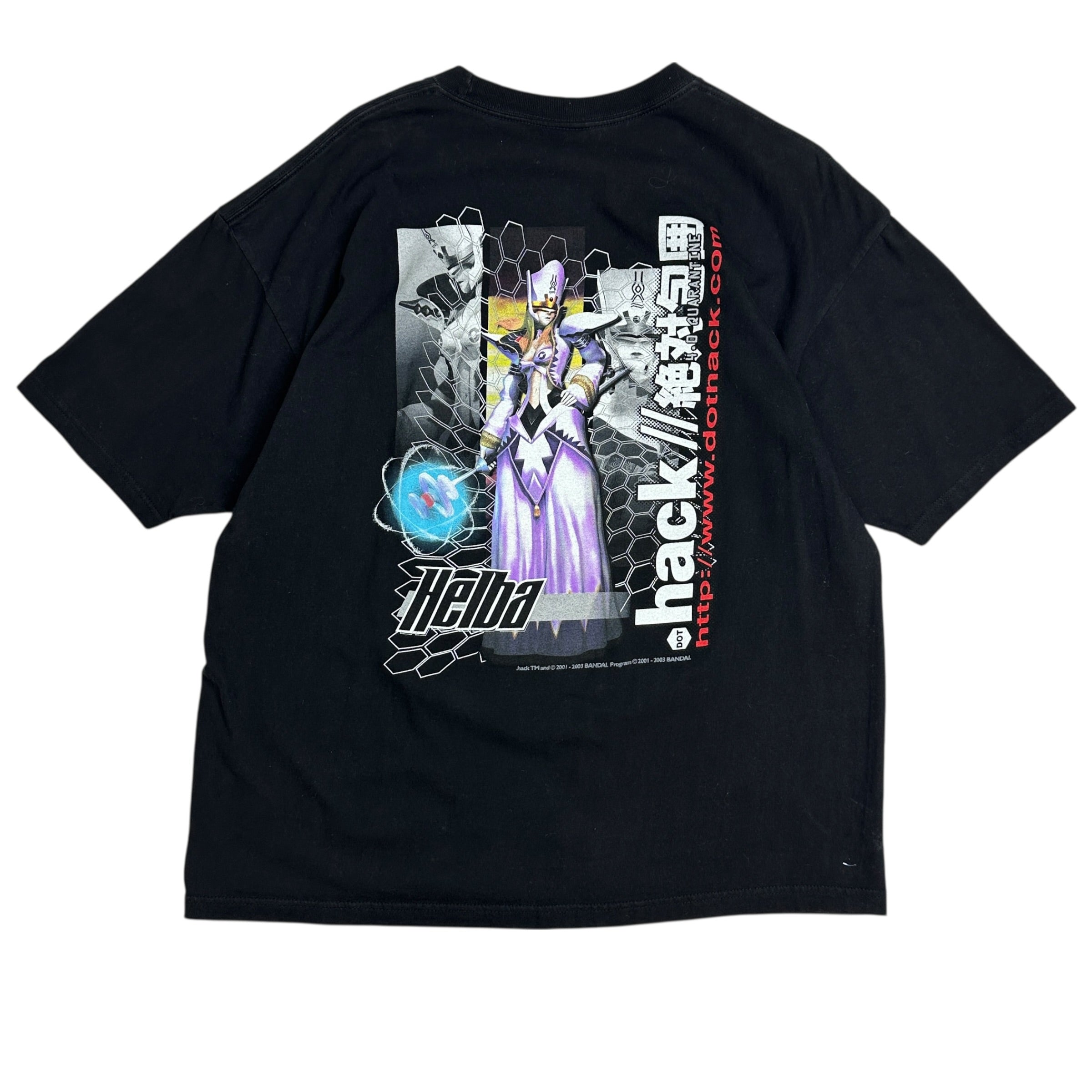 2001 Dot Hack Quarantine Helba Anime Tee Black
