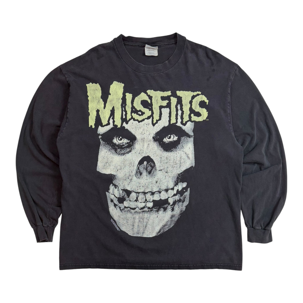 Vintage 1997 Misfits Long-Sleeve Shirt Washed Black