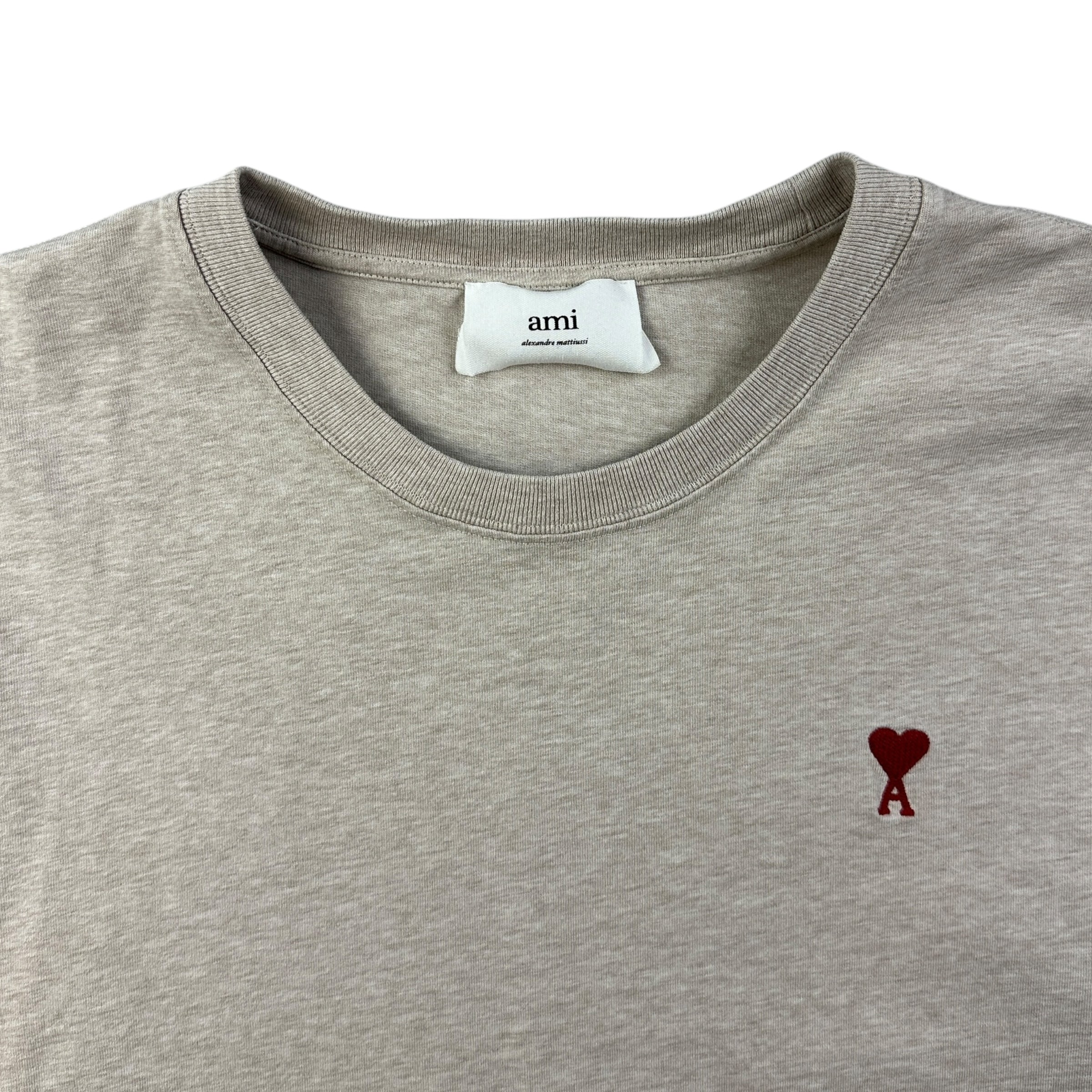 Ami Paris Logo Tee Grey