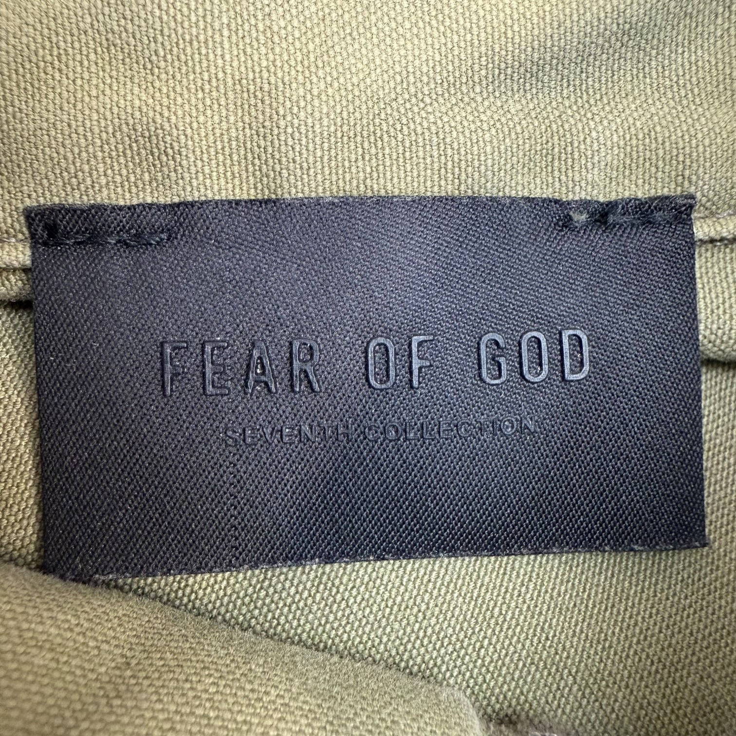 Fear Of God Seventh Collection Military Canvas Pullover Shirt Green