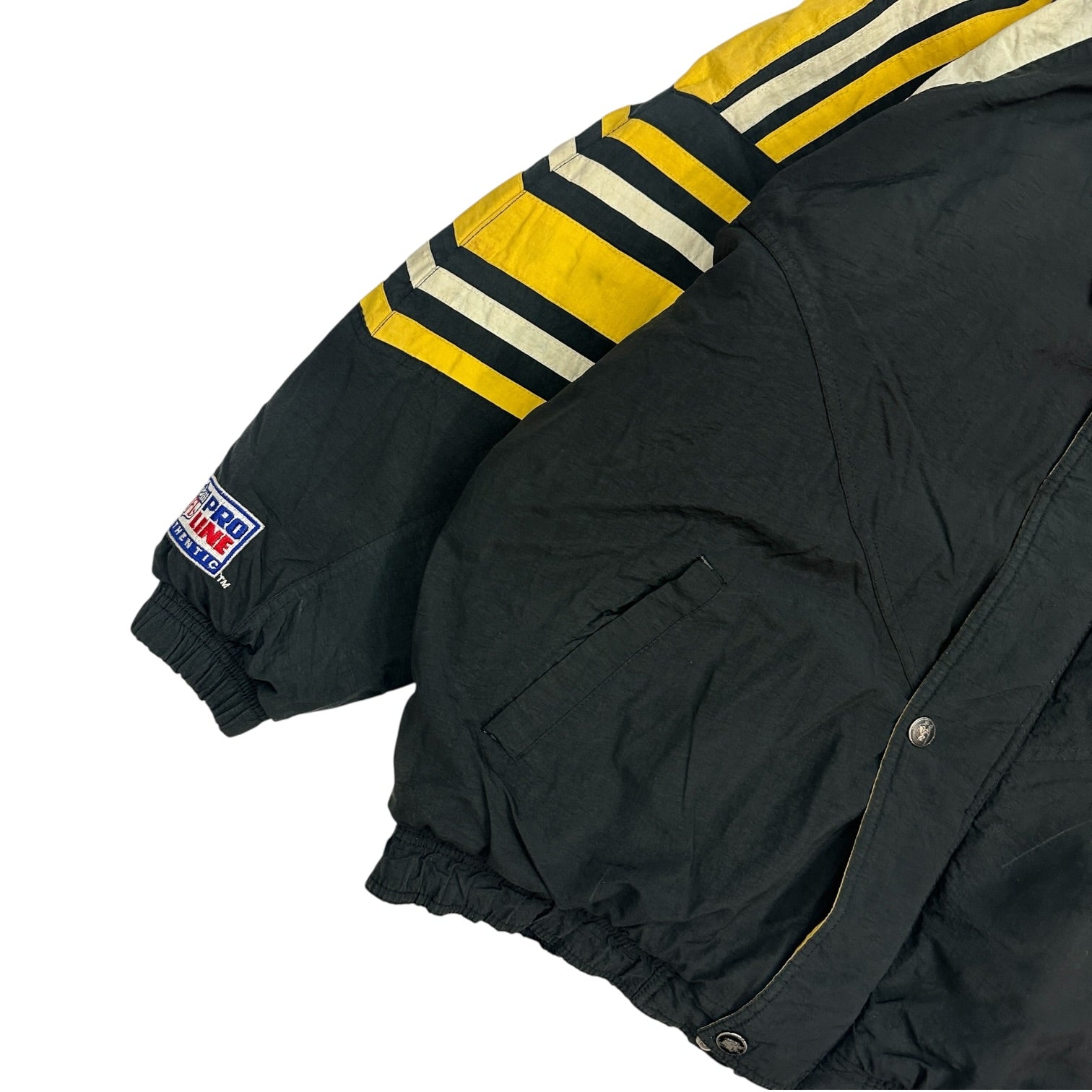 Vintage Starter Pittsburgh Steelers Button Up Jacket Black/Yellow