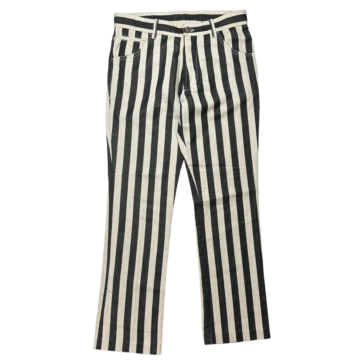 Alexander McQueen Striped Denim Pants