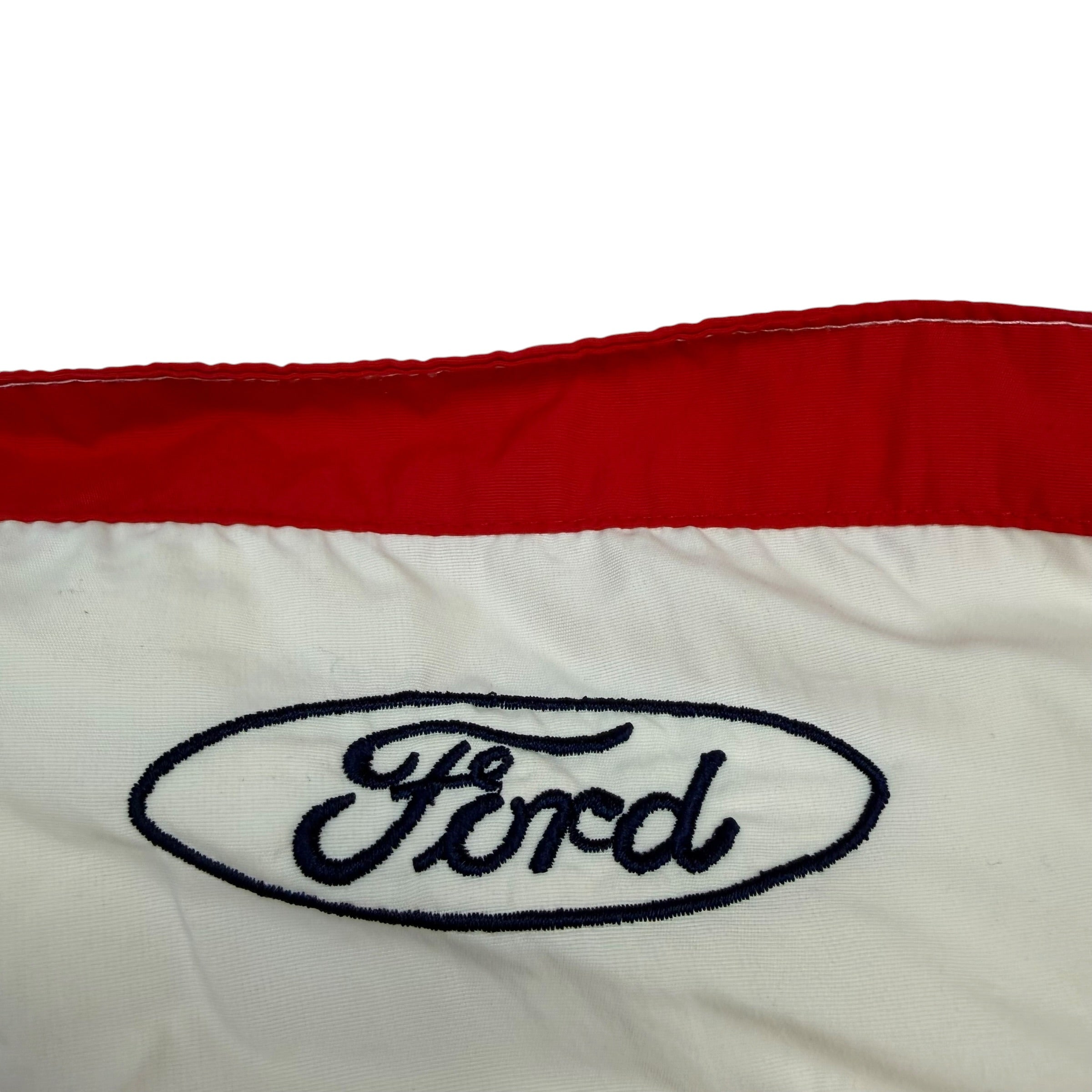 Vintage Ford Quality Care Wingston 500 Racing Jacket White