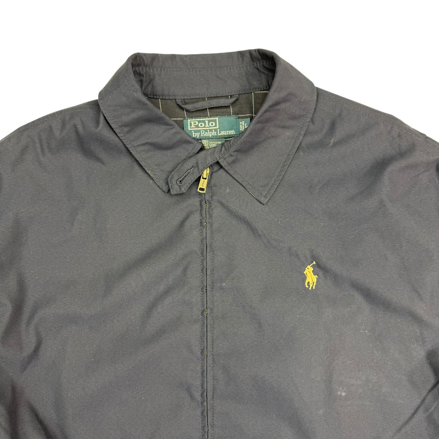 Vintage Polo Ralph Lauren Harrington Jacket Navy Blue